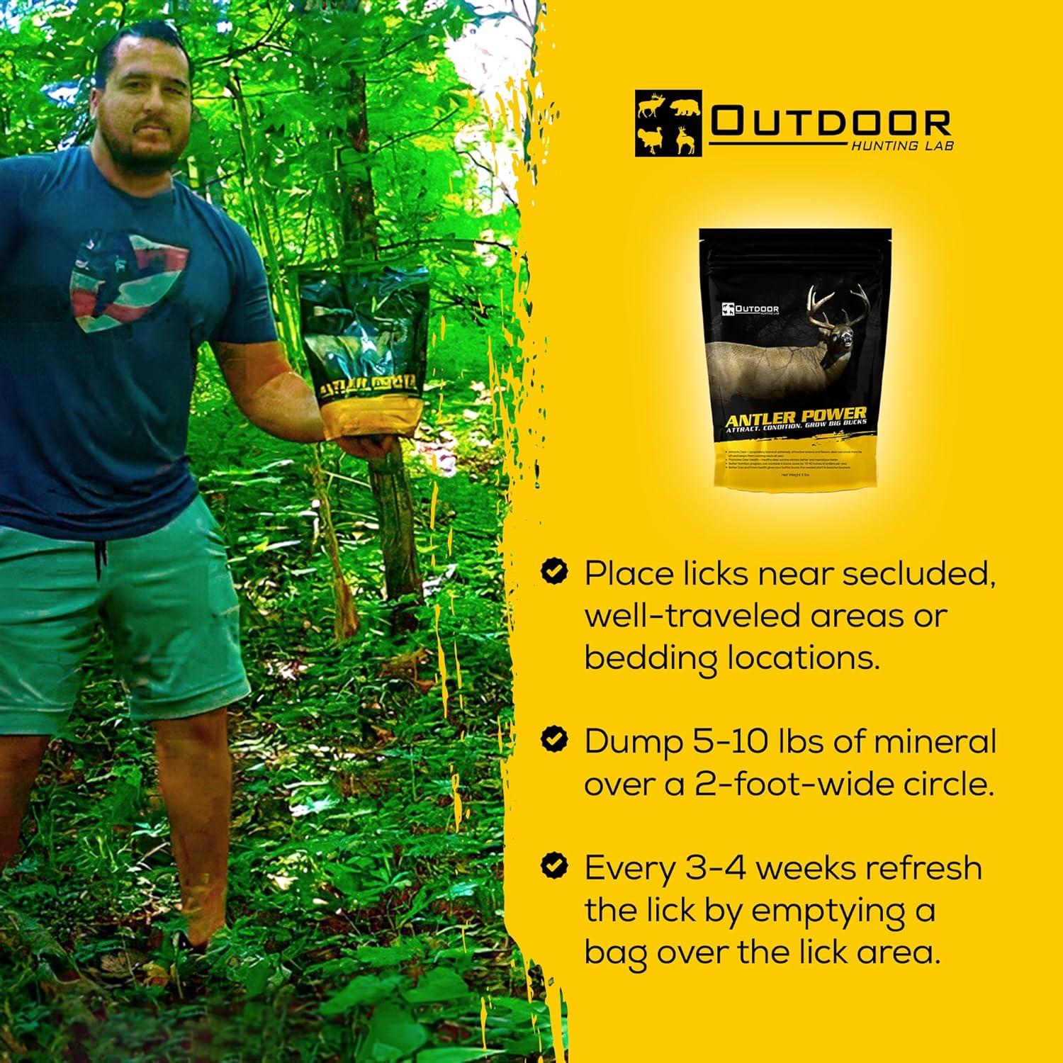 Polvo Mineral Outdoor Hunting Lab 2.27 kg para Ciervos