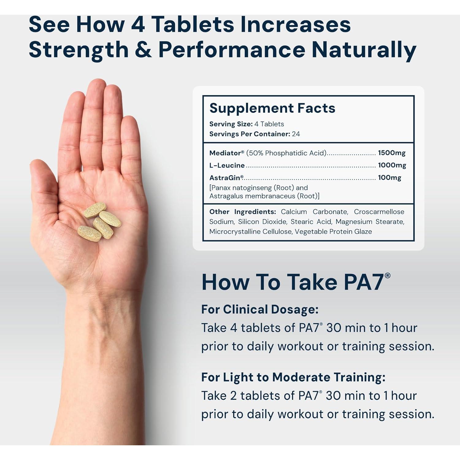 Suplemento HPN PA7 Ácido Fosfatídico 30 Días - Aumenta Masa Muscular