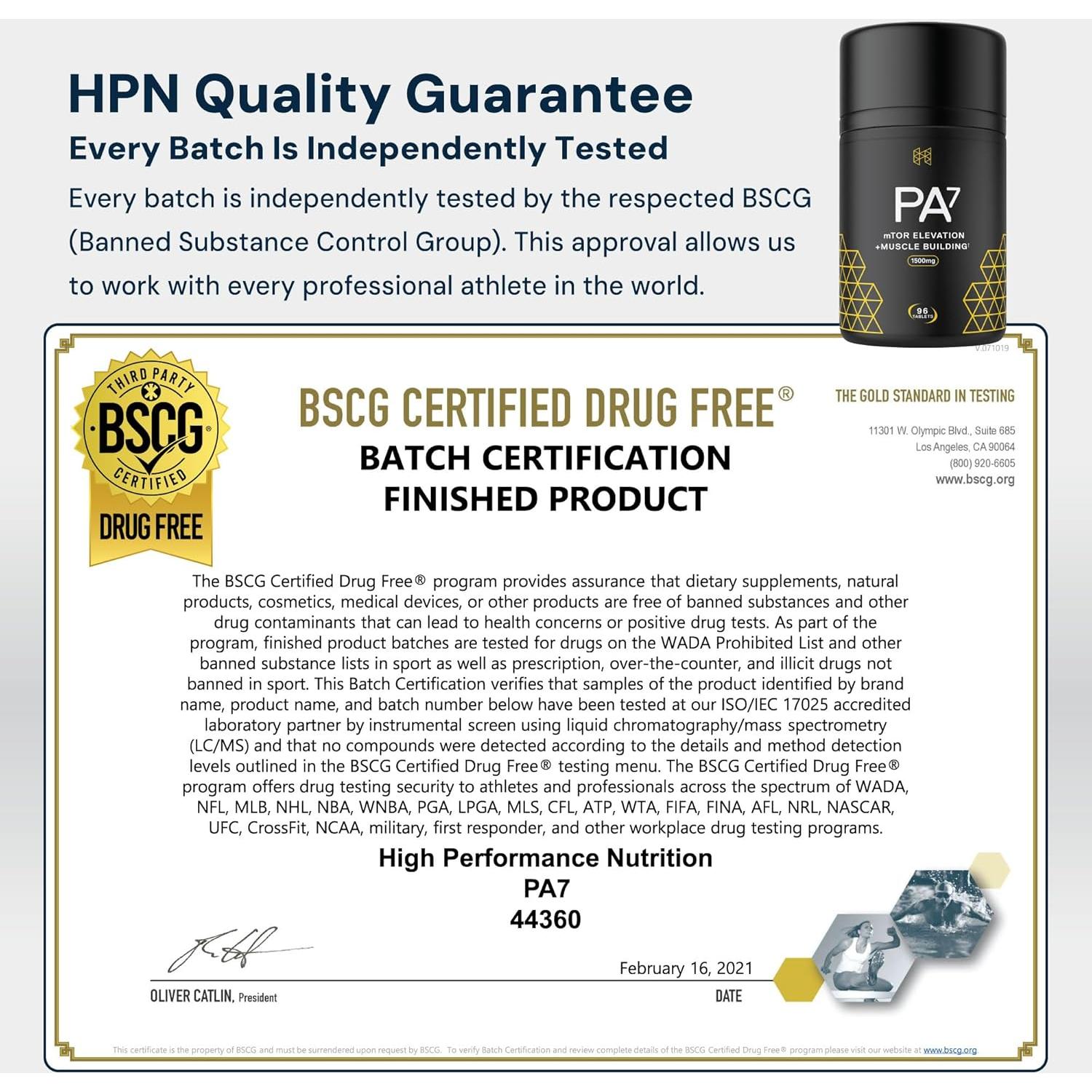 Suplemento HPN PA7 Ácido Fosfatídico 30 Días - Aumenta Masa Muscular