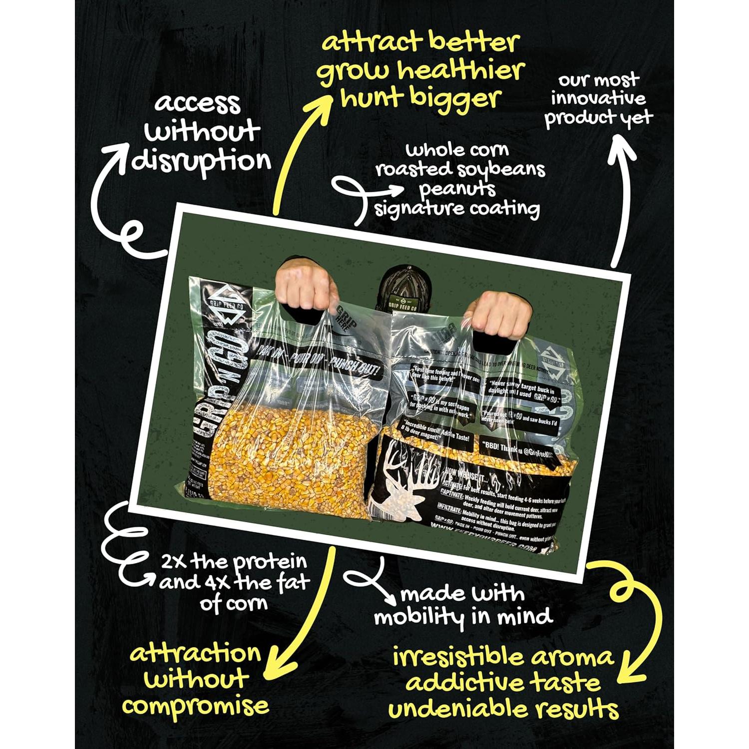 Atractivo para ciervos Grip 'N Go 3.63 kg - Nutrición y Sabor