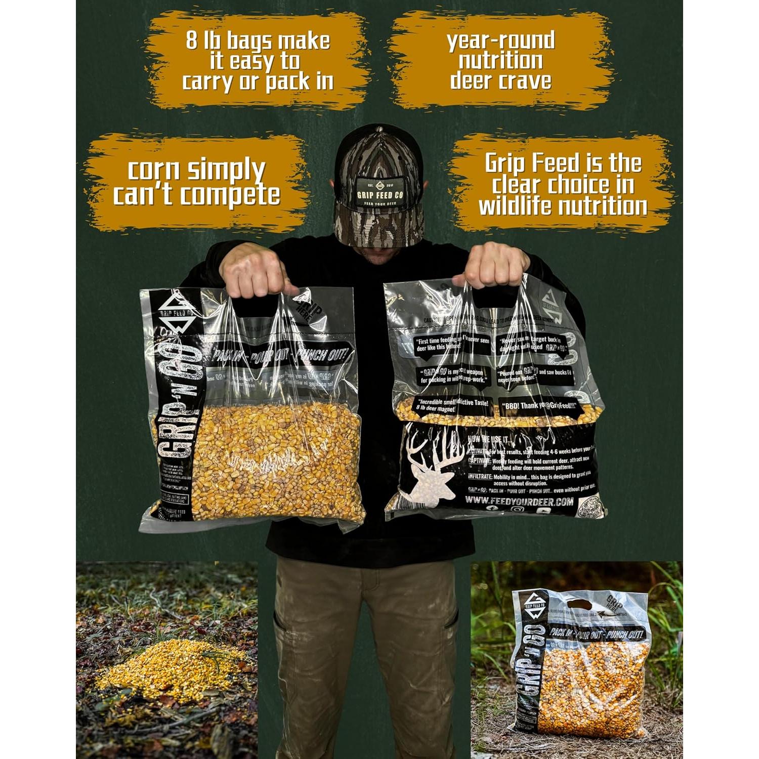 Atractivo para ciervos Grip 'N Go 3.63 kg - Nutrición y Sabor