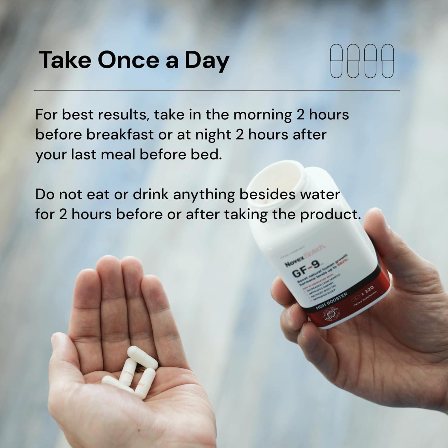 Novex Biotech GF-9 - Suplemento Aumentador de HGH 84 Cápsulas