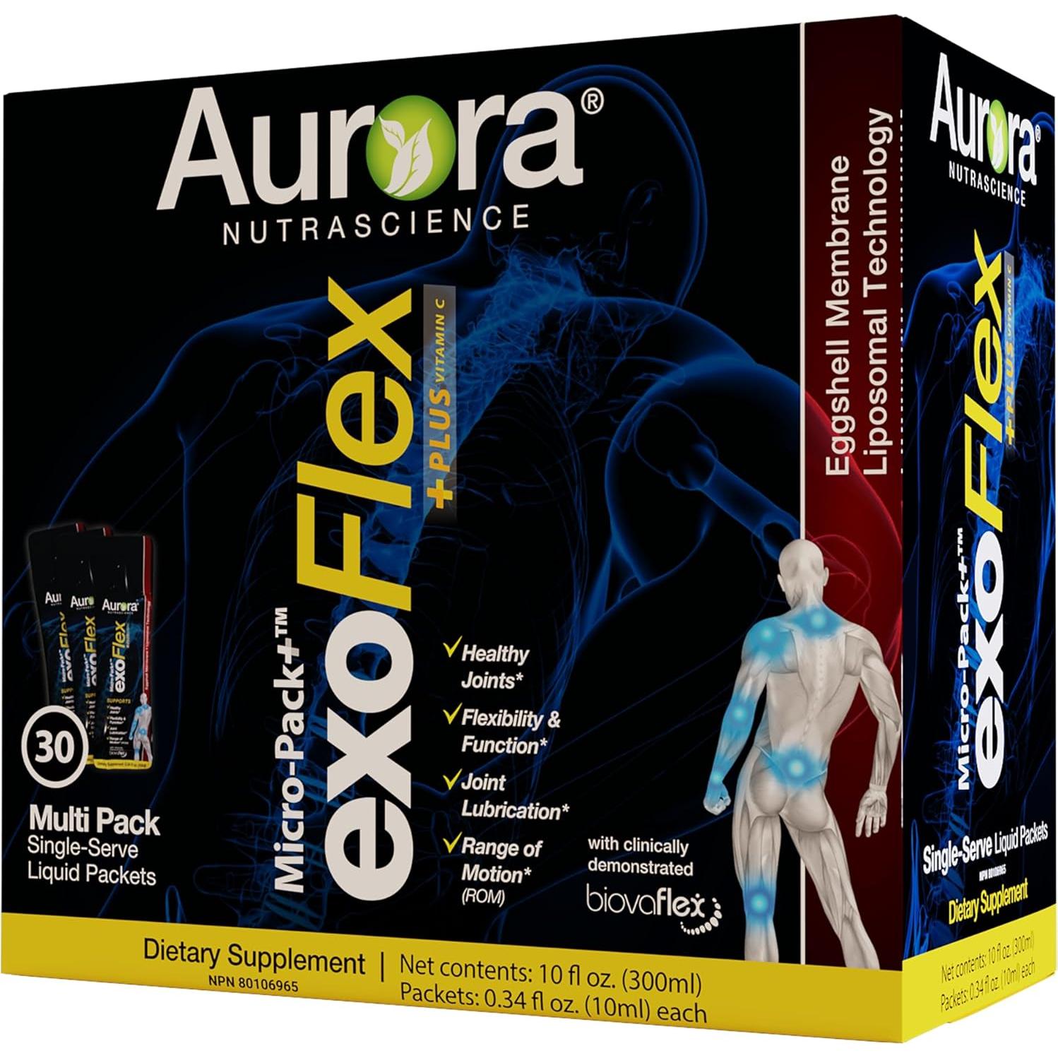 Suplemento Articular Liposomal Aurora exoFlex+ 30 Paquetes