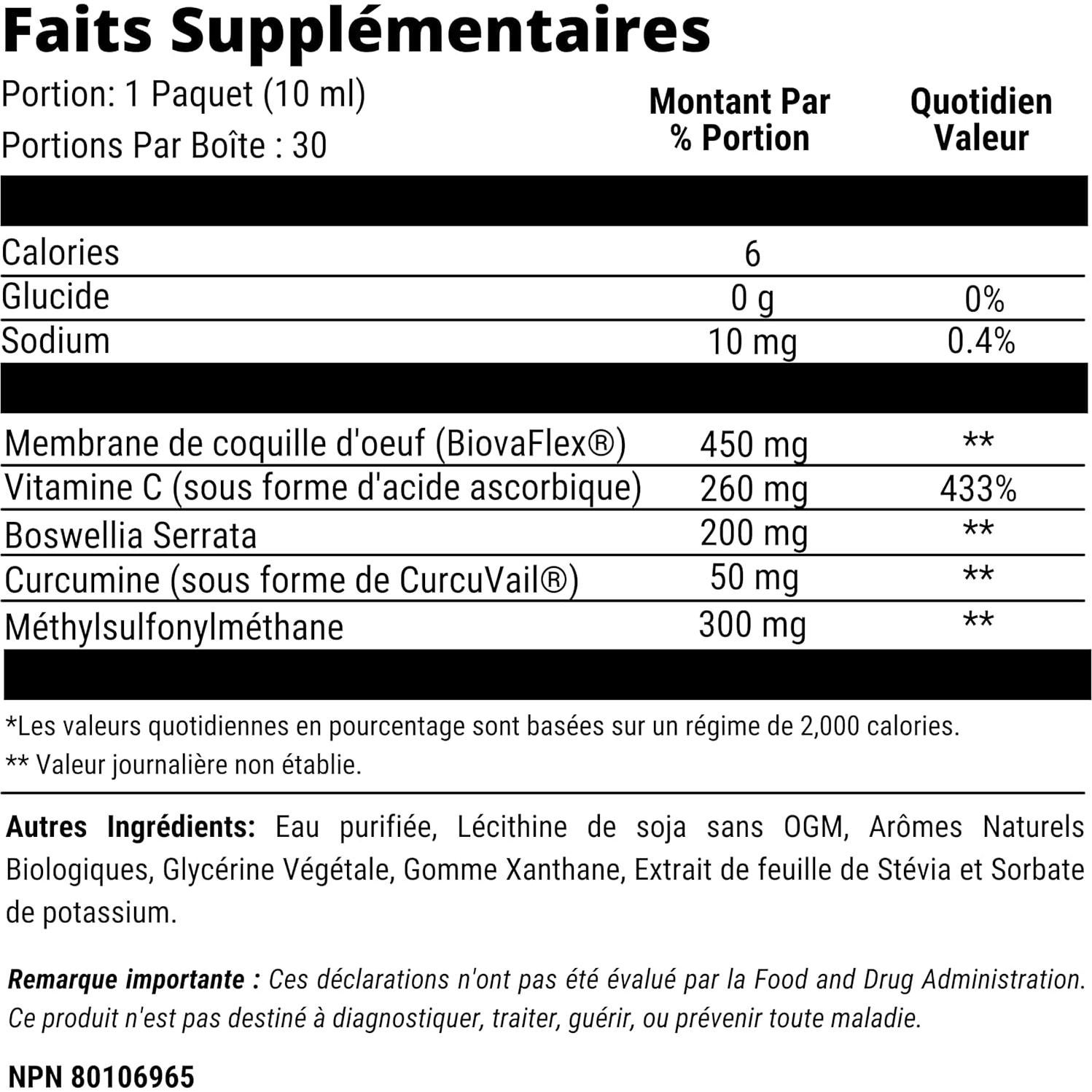 Suplemento Articular Liposomal Aurora exoFlex+ 30 Paquetes