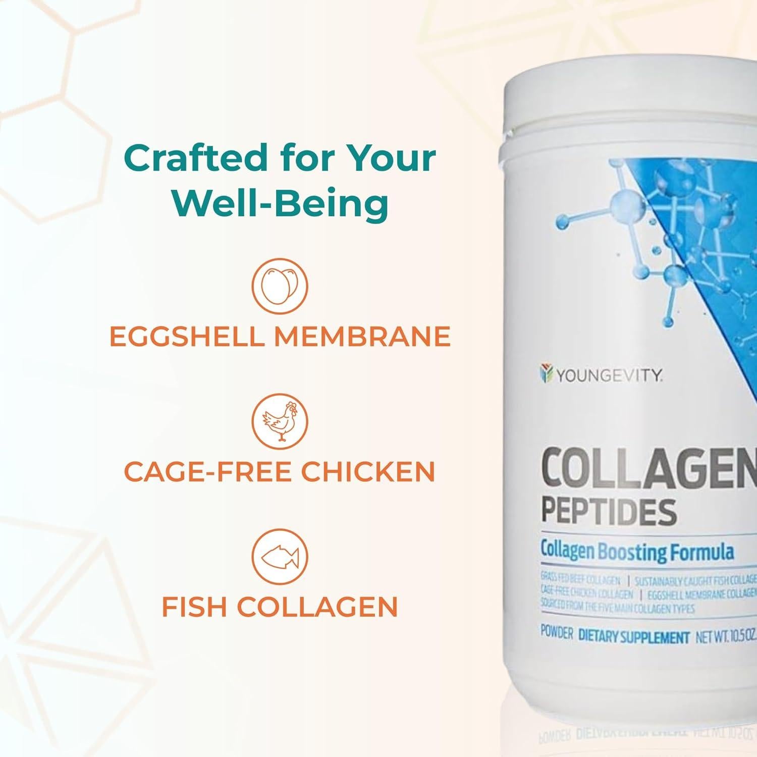 Youngevity Polvo de Colágeno Hidrolizado Múltiple 323.2 g