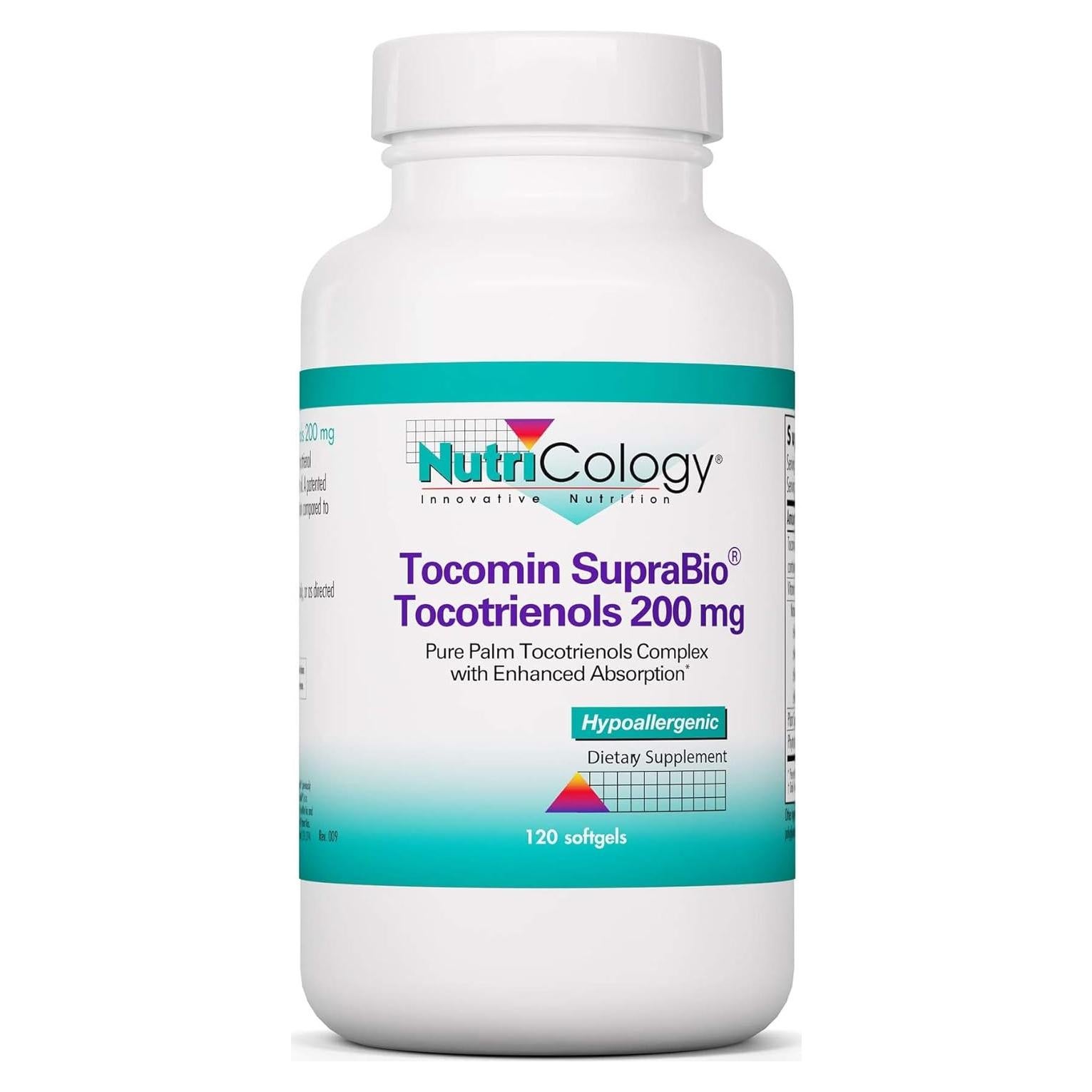 Suplemento Nutricology Tocomin SupraBio 200 mg - 120 Cápsulas Blandas