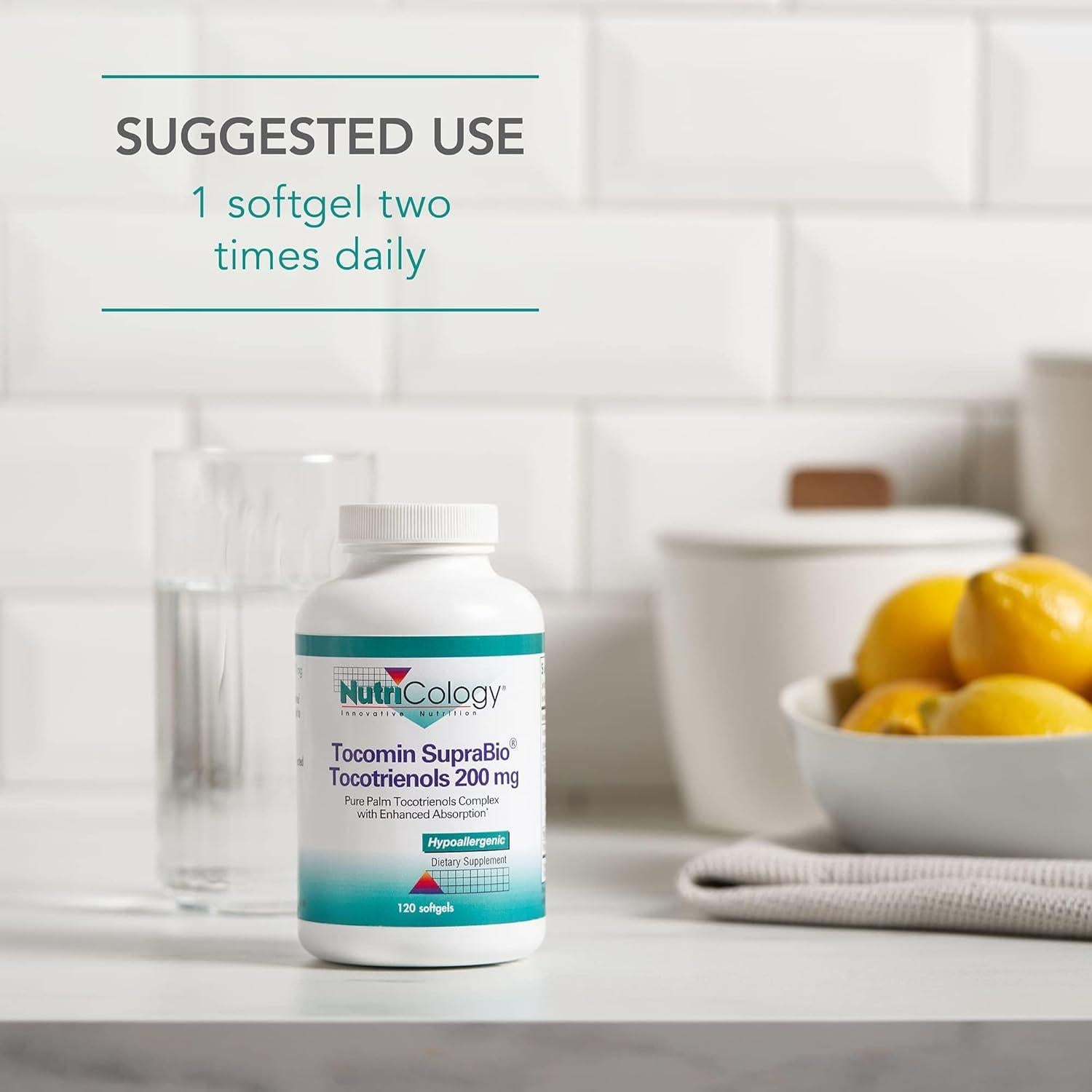 Suplemento Nutricology Tocomin SupraBio 200 mg - 120 Cápsulas Blandas