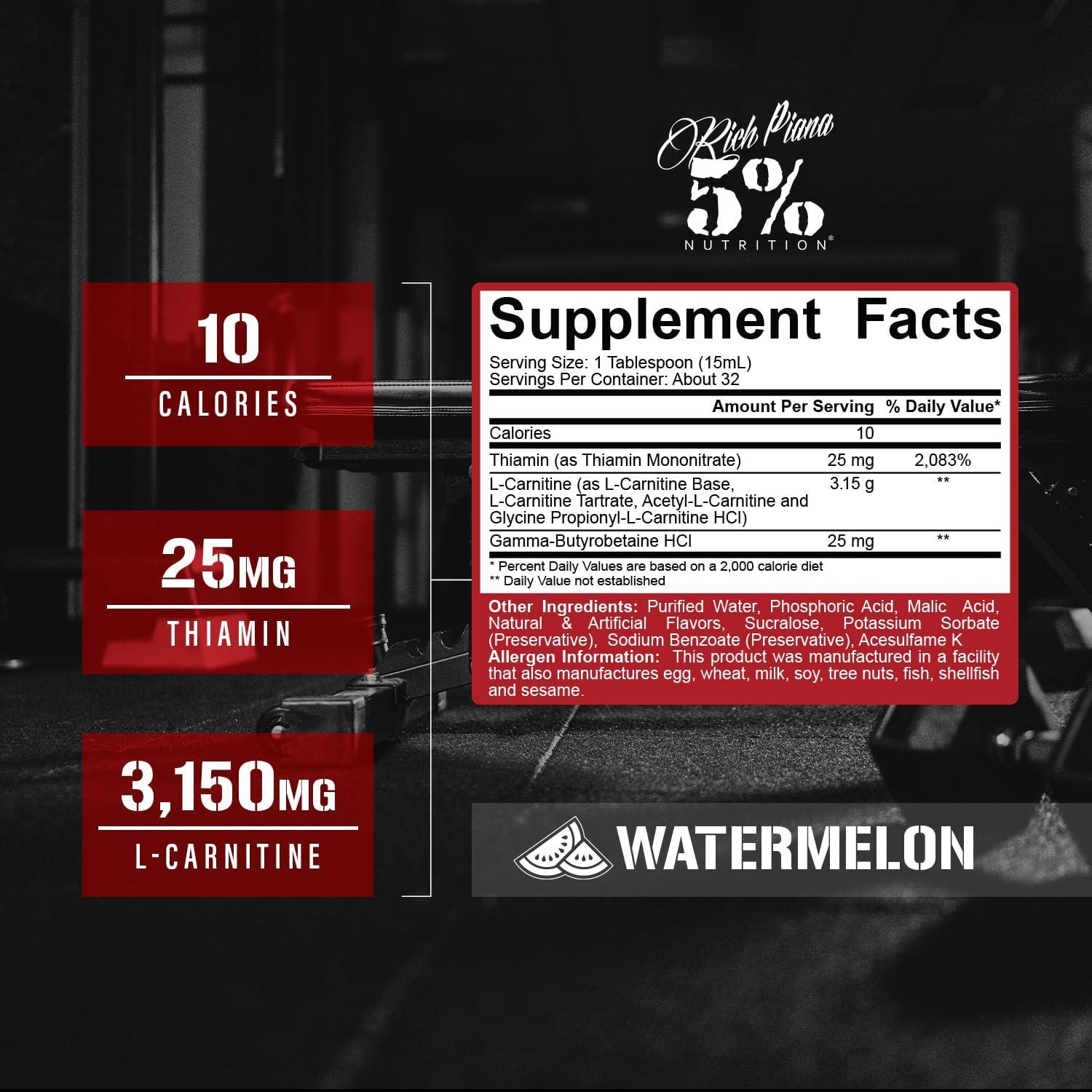 L-Carnitina Líquida 3150 5% Nutrition Caramelo de Sandía