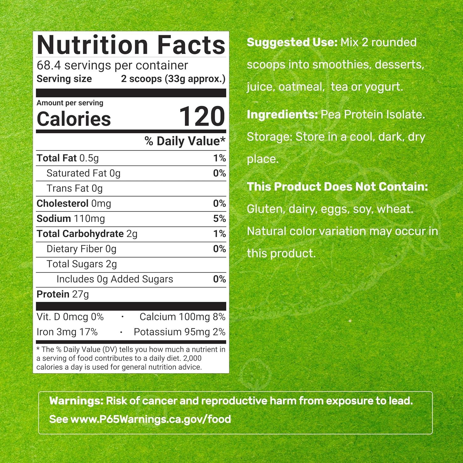 Proteína de Guisante Sin Sabor 2.27kg Deal Supplement - Vegana