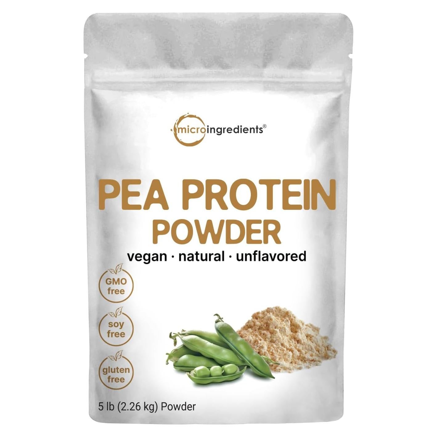 Proteína de Guisante Micro Ingredients 2.27kg Vegana Sin Sabor