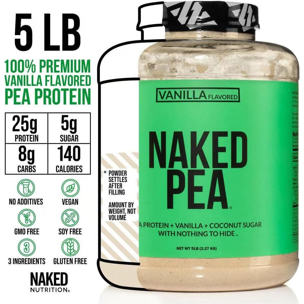 Proteína de Guisante Naked - Vainilla 2.27kg - Vegana y Sin Gluten