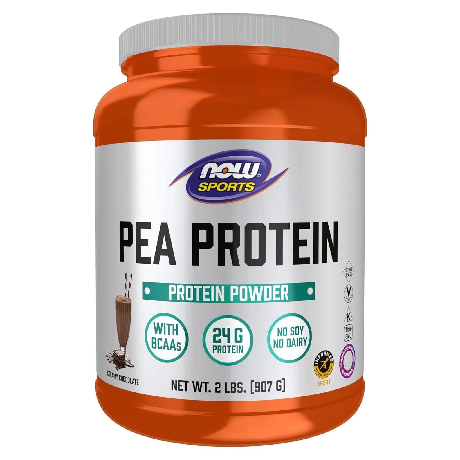 Proteína de Guisante NOW Foods 24g Chocolate 0.91kg