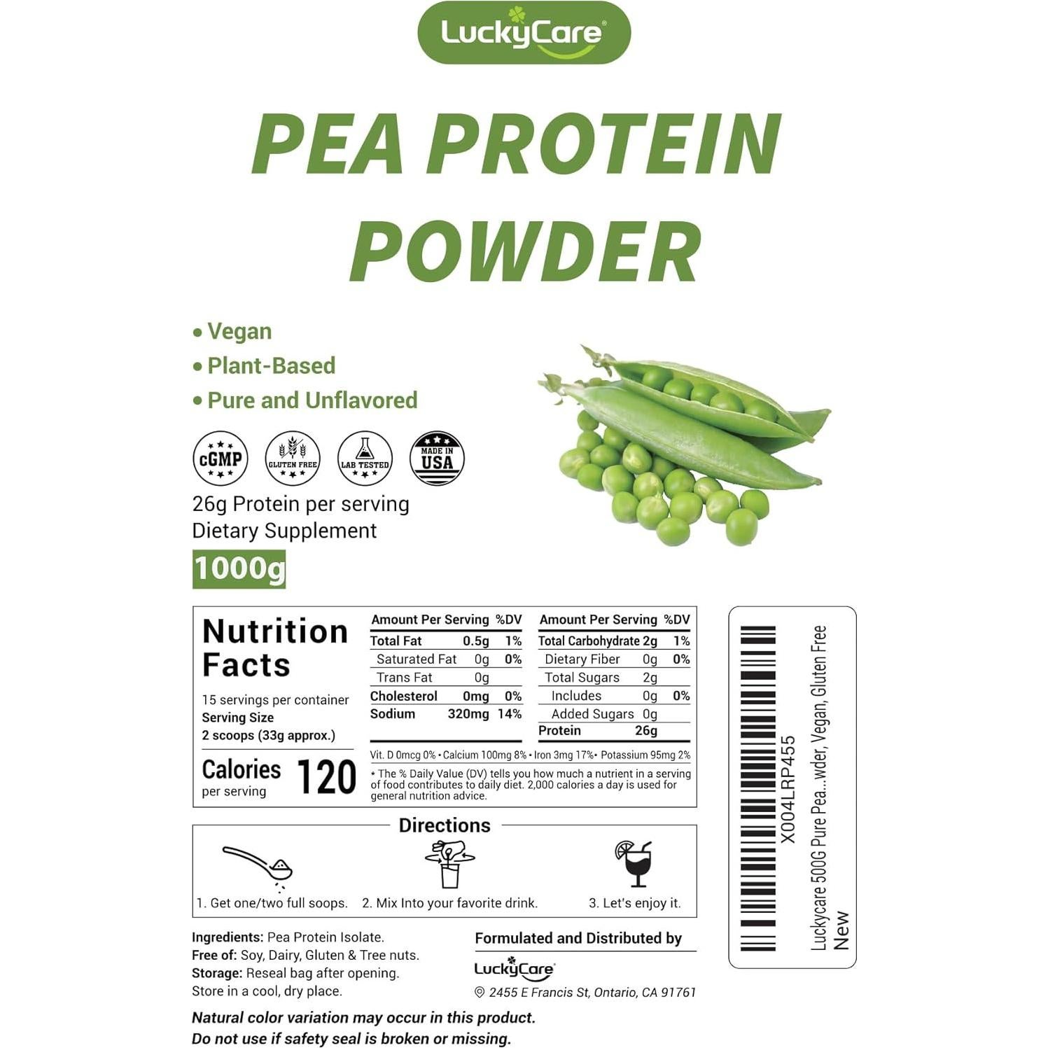 Proteína de Guisante Pura BIO NUTRIHEALTH 1kg Sin Sabor