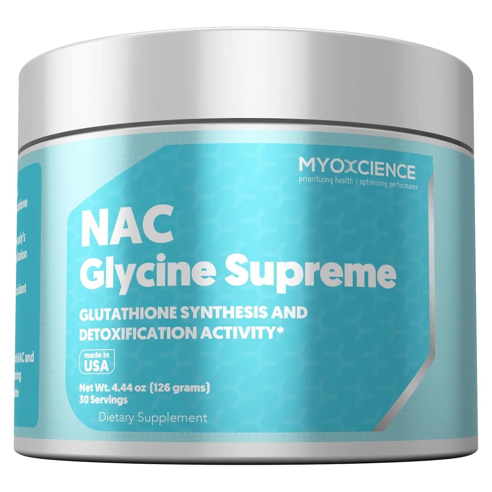 Suplemento MYOXCIENCE NAC Glycine Supreme 30 Porciones