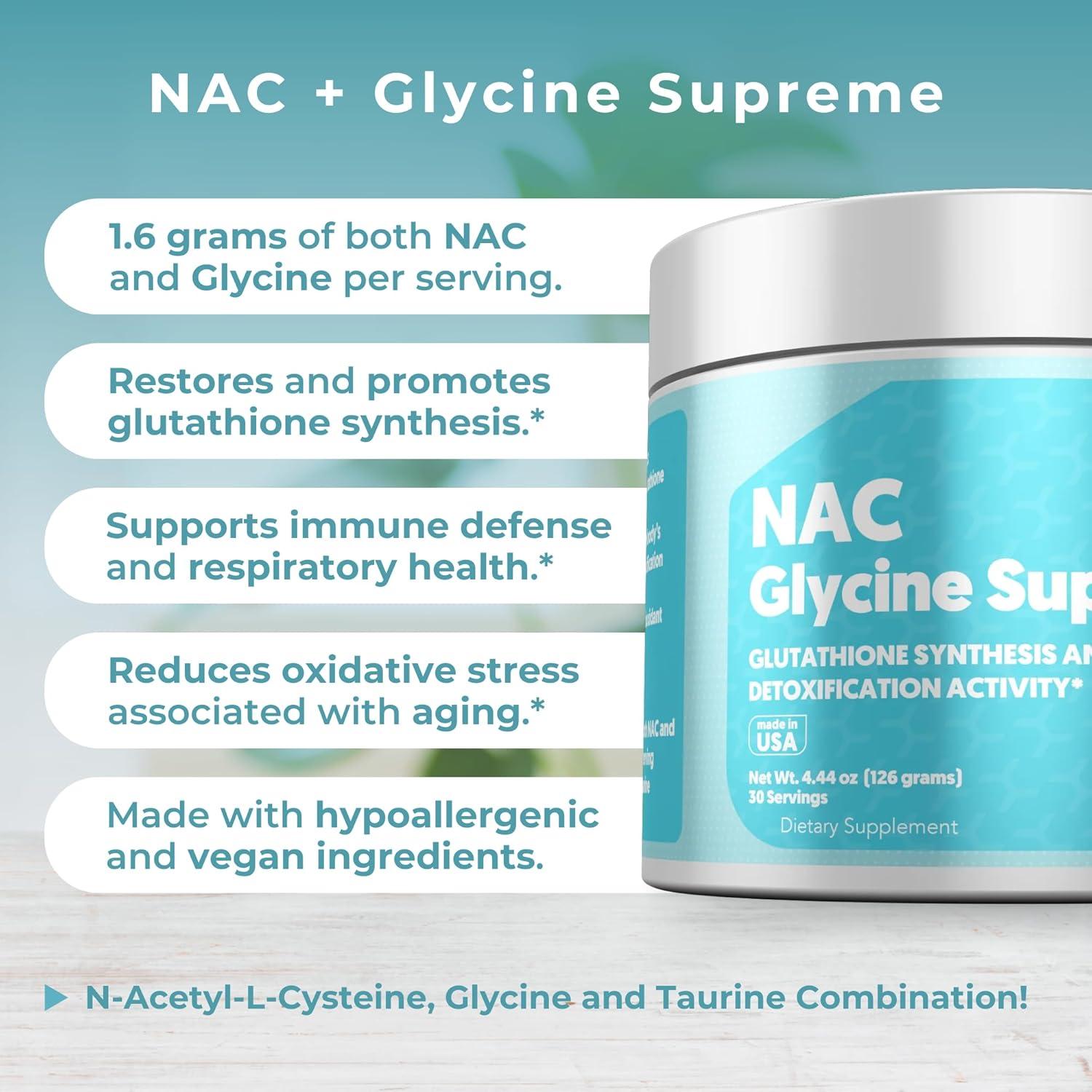 Suplemento MYOXCIENCE NAC Glycine Supreme 30 Porciones