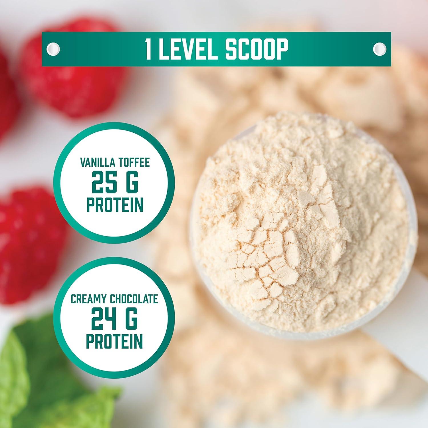 Proteína de Guisante NOW Sports 25g BCAAs Toffee Vainilla 1.09kg