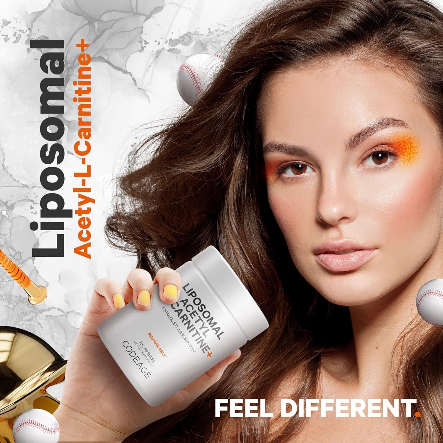 Suplemento Liposomal Acetil-L-Carnitina Codeage 500 mg 90 Cápsulas