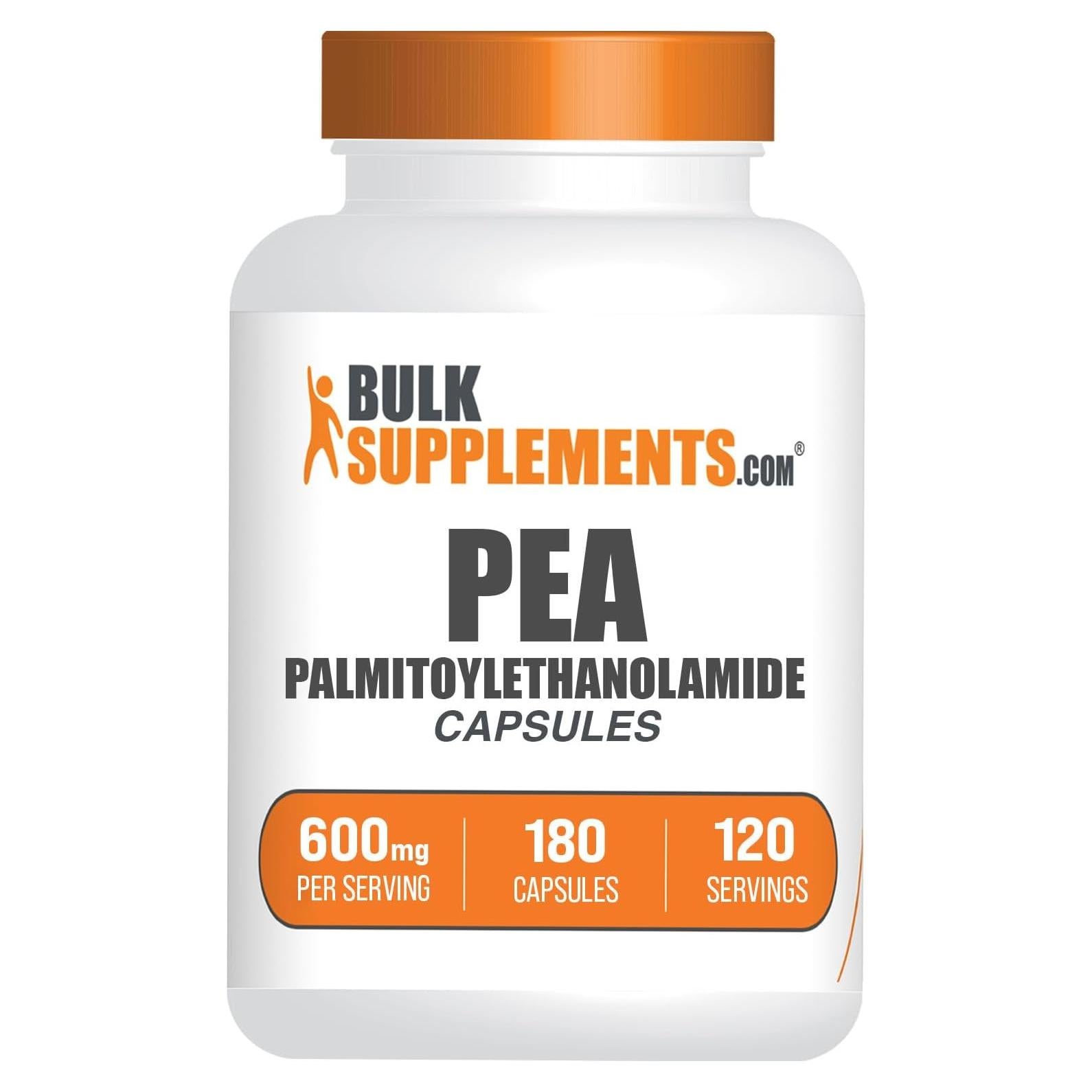 Cápsulas de Palmitoiletanolamida BulkSupplements 600mg - 180 Unidades