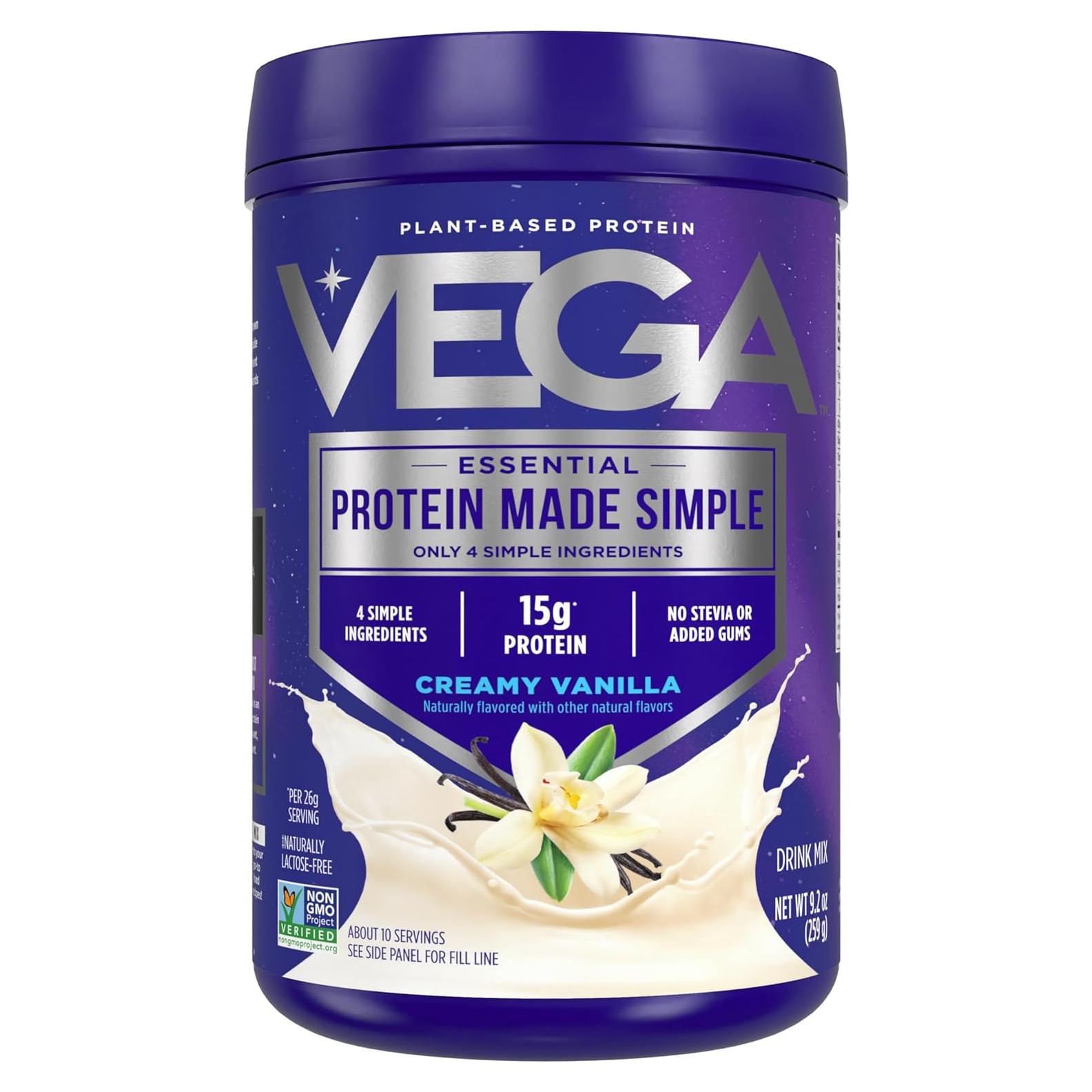 Vega Proteína Hecha Simple Vainilla 261 g - Vegano, Sin Gluten