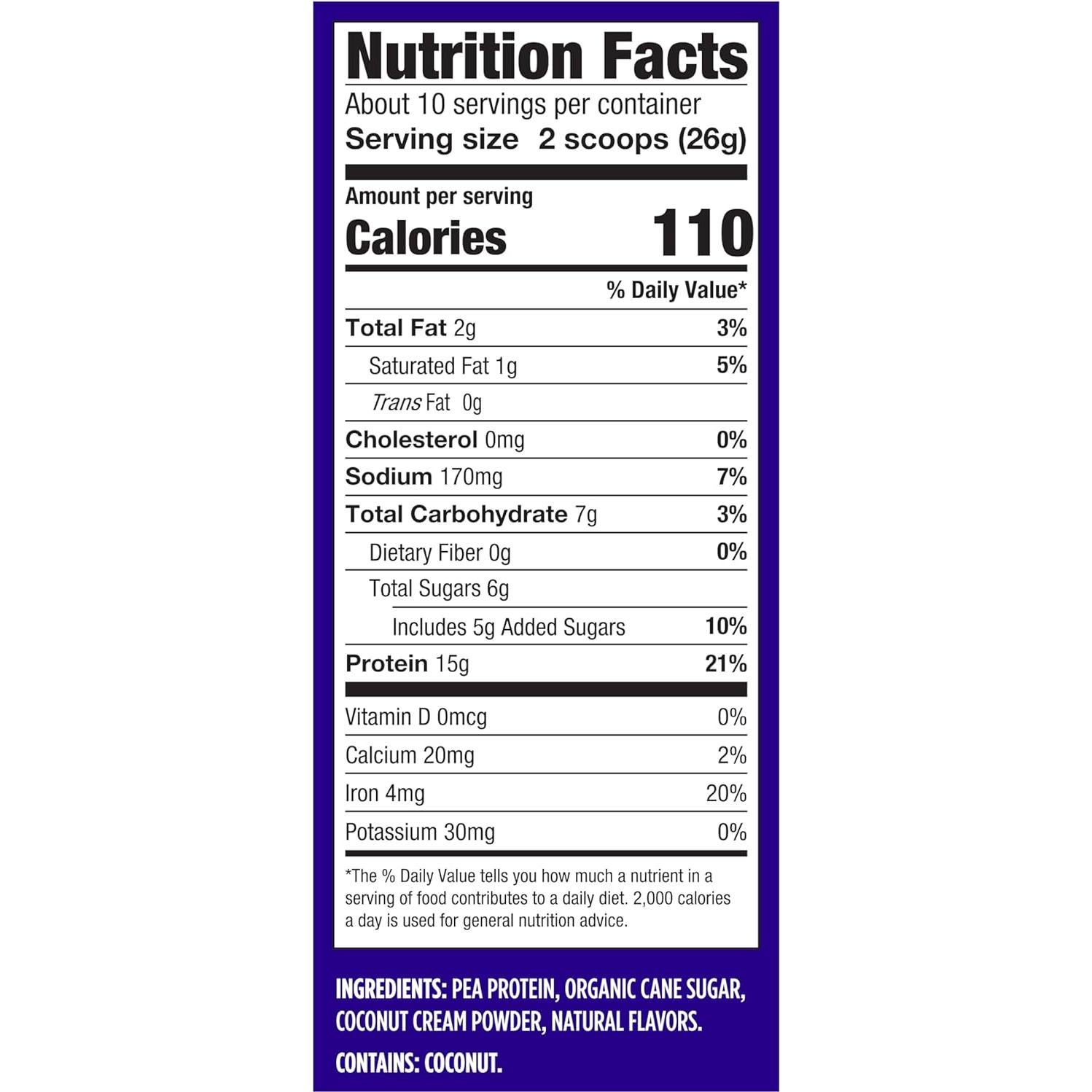 Vega Proteína Hecha Simple Vainilla 261 g - Vegano, Sin Gluten