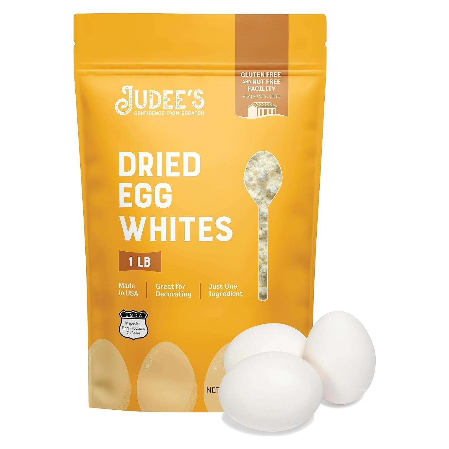 Proteína en Polvo de Clara de Huevo Judee 0.45 kg - Sin Gluten