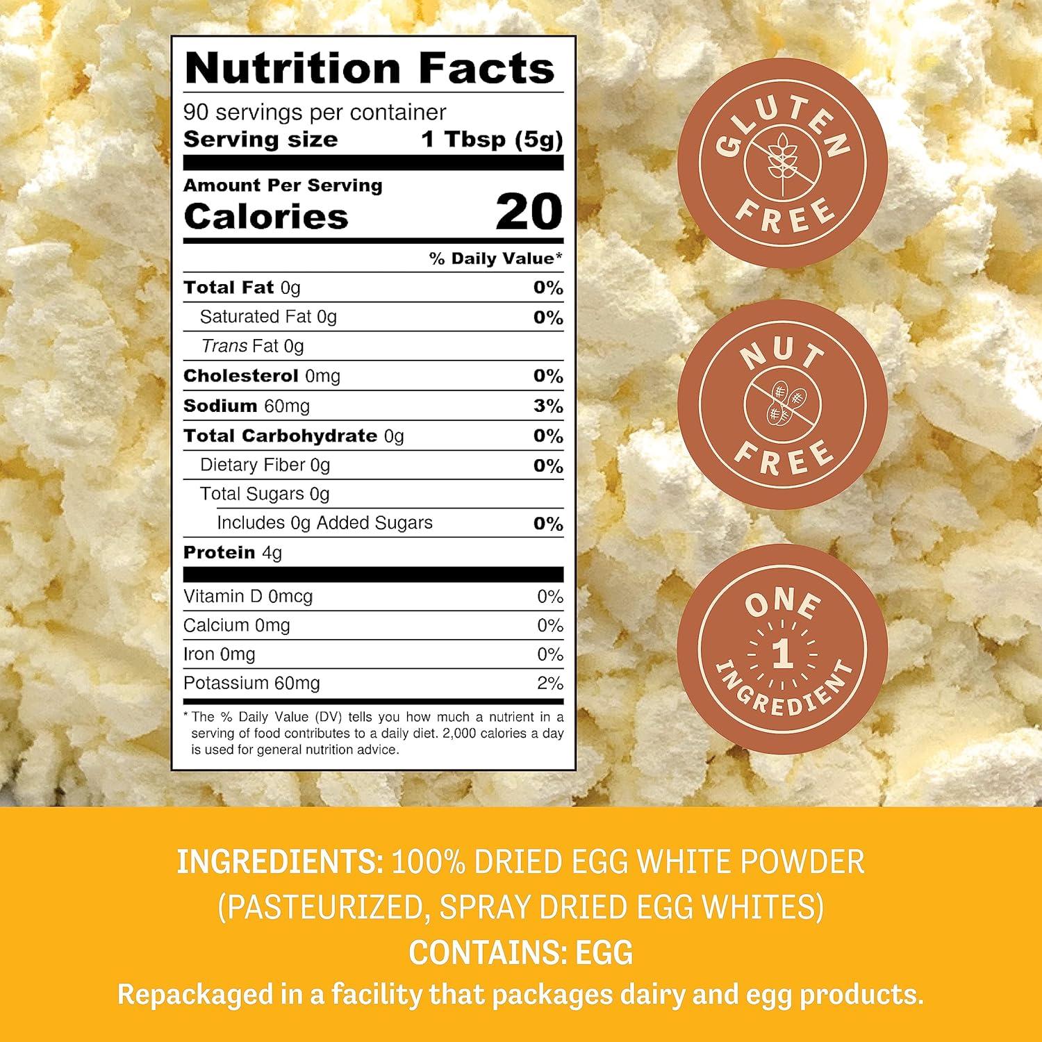 Proteína en Polvo de Clara de Huevo Judee 0.45 kg - Sin Gluten