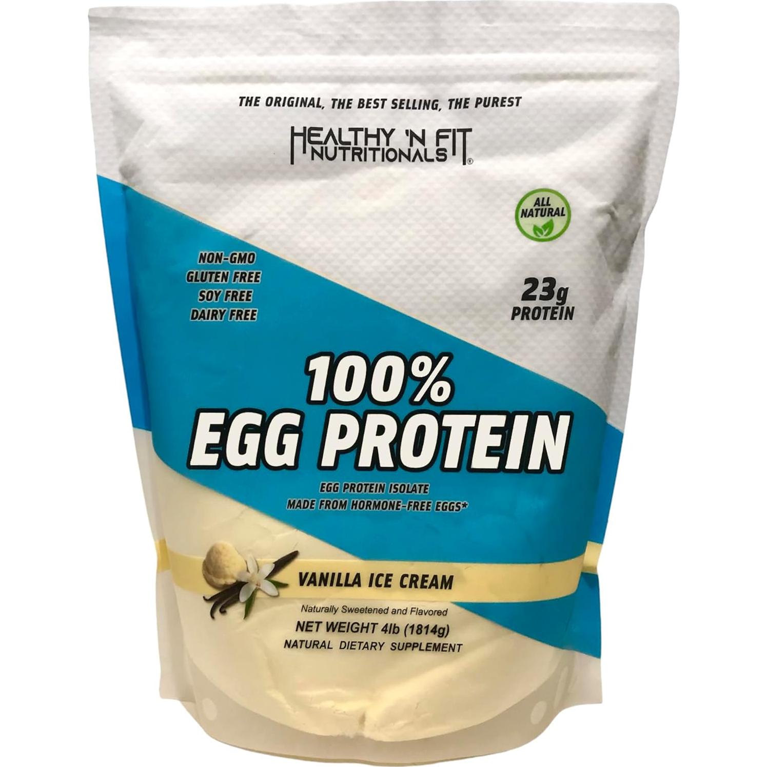 Proteína de Huevo 100% Healthy 'N Fit Vainilla 1.81kg