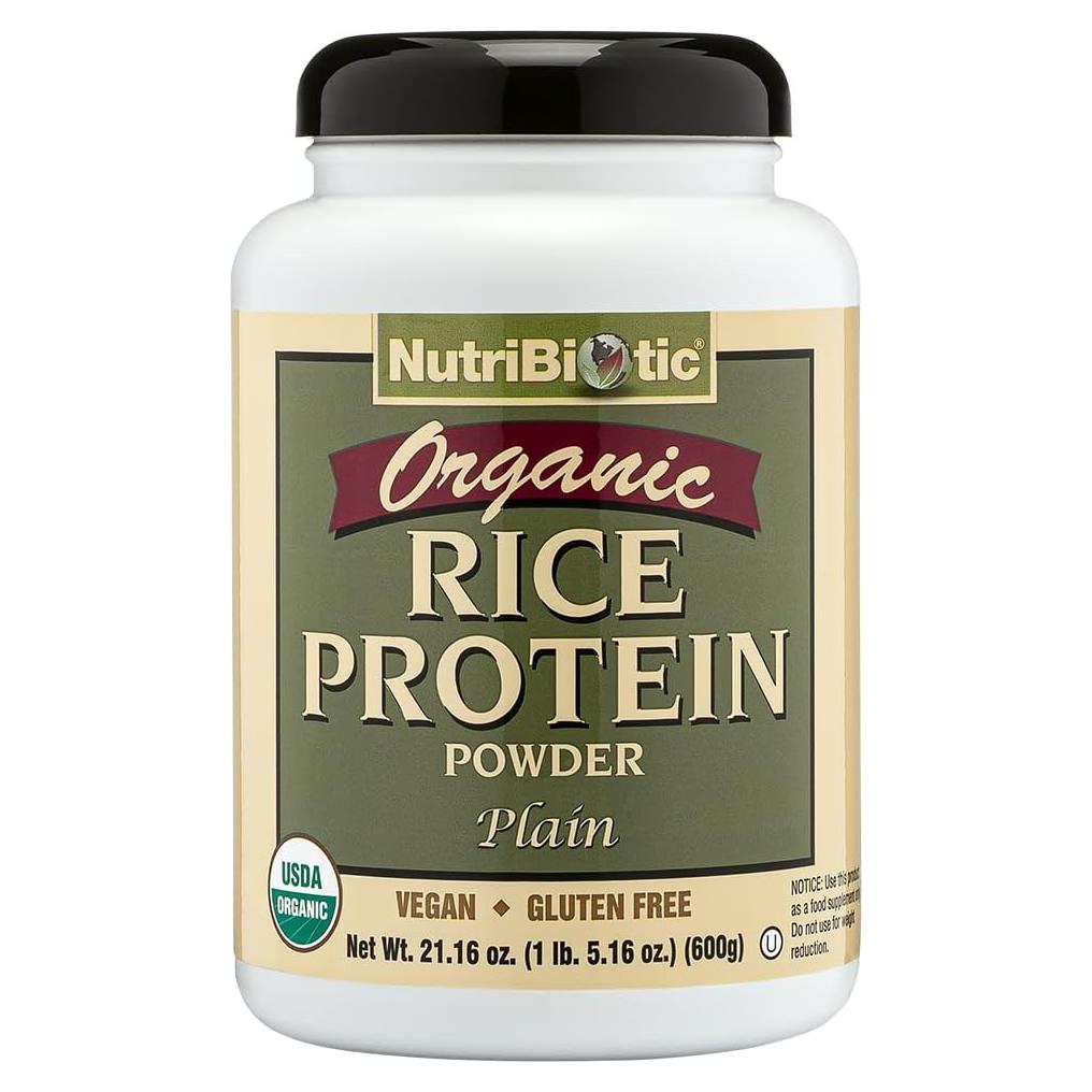 Proteína de Arroz Orgánica NutriBiotic 0.59 kg - Vegana y Keto