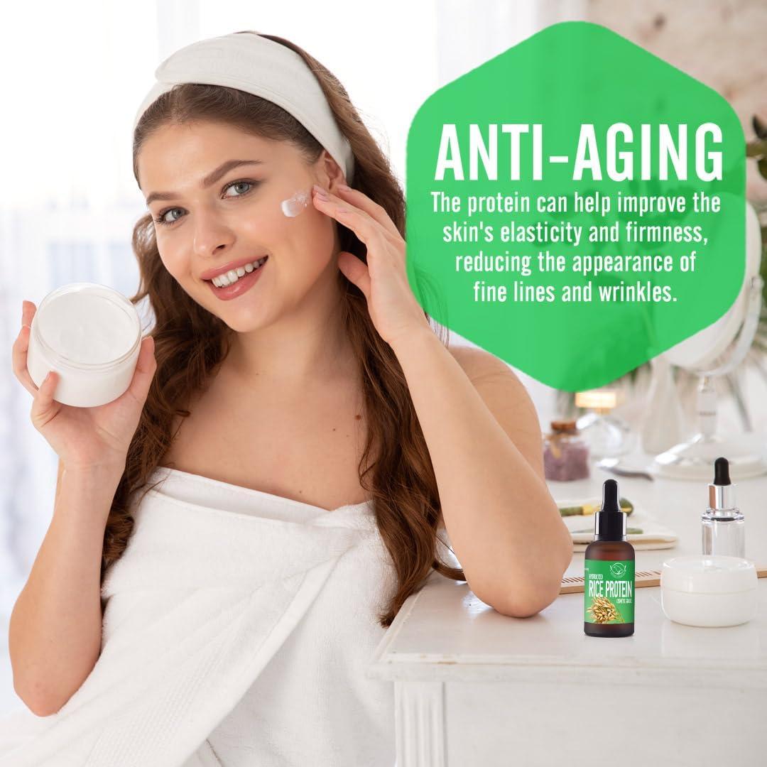 Proteína de Arroz Hidrolizada Grado Cosmético 30g - Cuidado Piel y Cabello