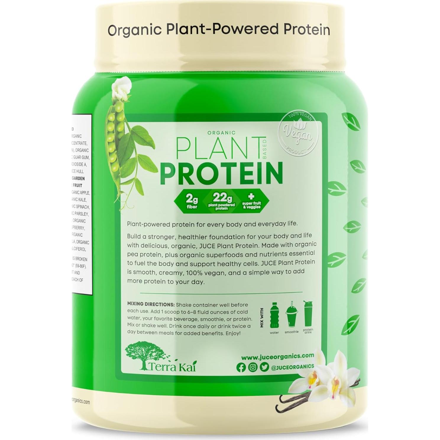 Polvo de Proteína Vegetal Orgánica Juce Vainilla 0.71 kg