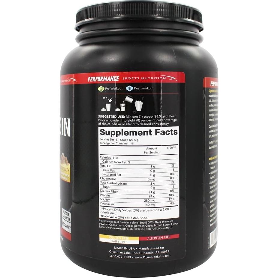 Aislado de Proteína de Res Olympian Labs 0.45 kg Chocolate