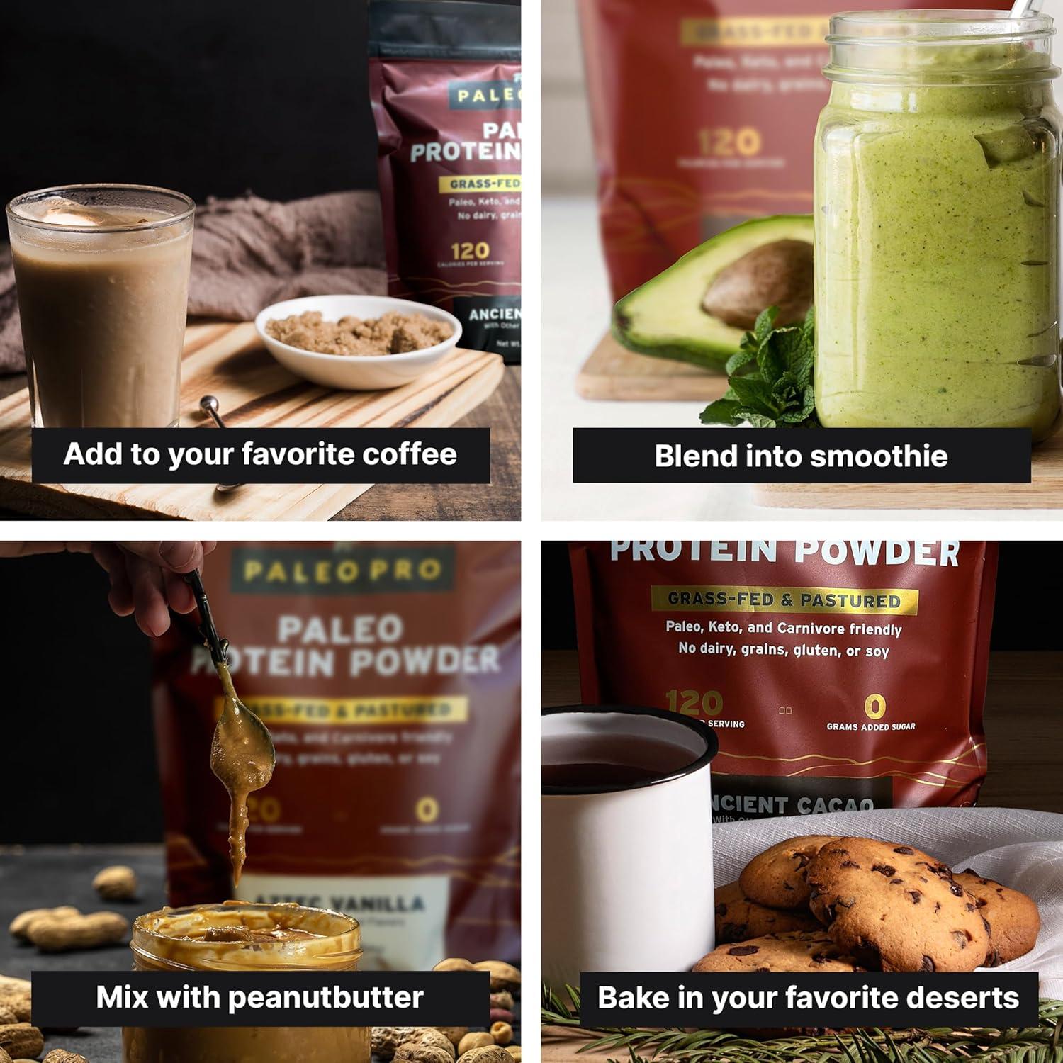 Proteína de Res Paleo Pro 26g Vainilla 450g Aislada Natural