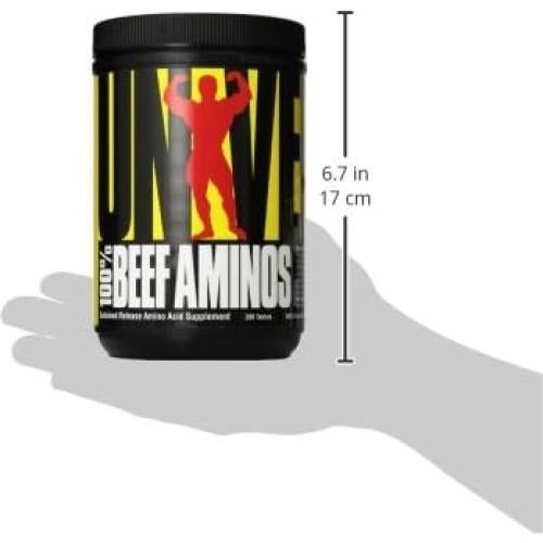 Aminoácidos de Carne Nutrición Universal - 200 Tabletas - 3g Proteína
