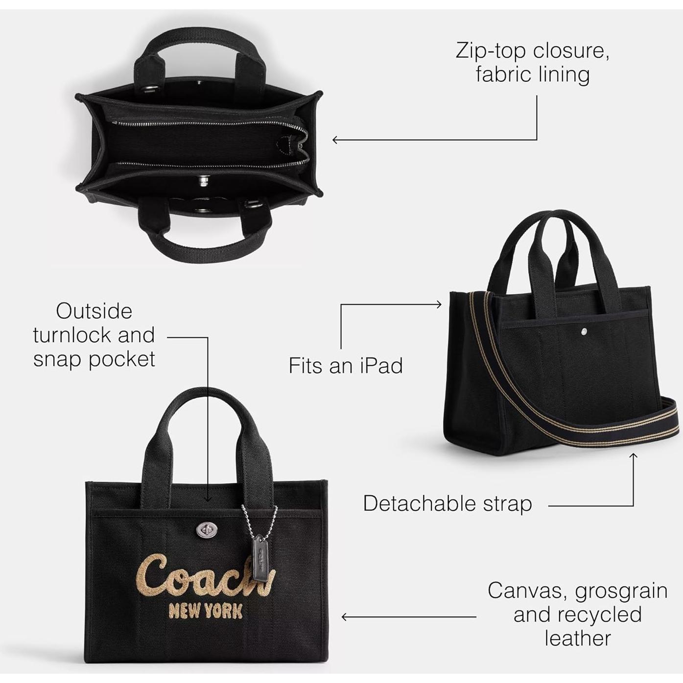 Bolso Tote Cargo 26 Coach para Mujeres - Negro