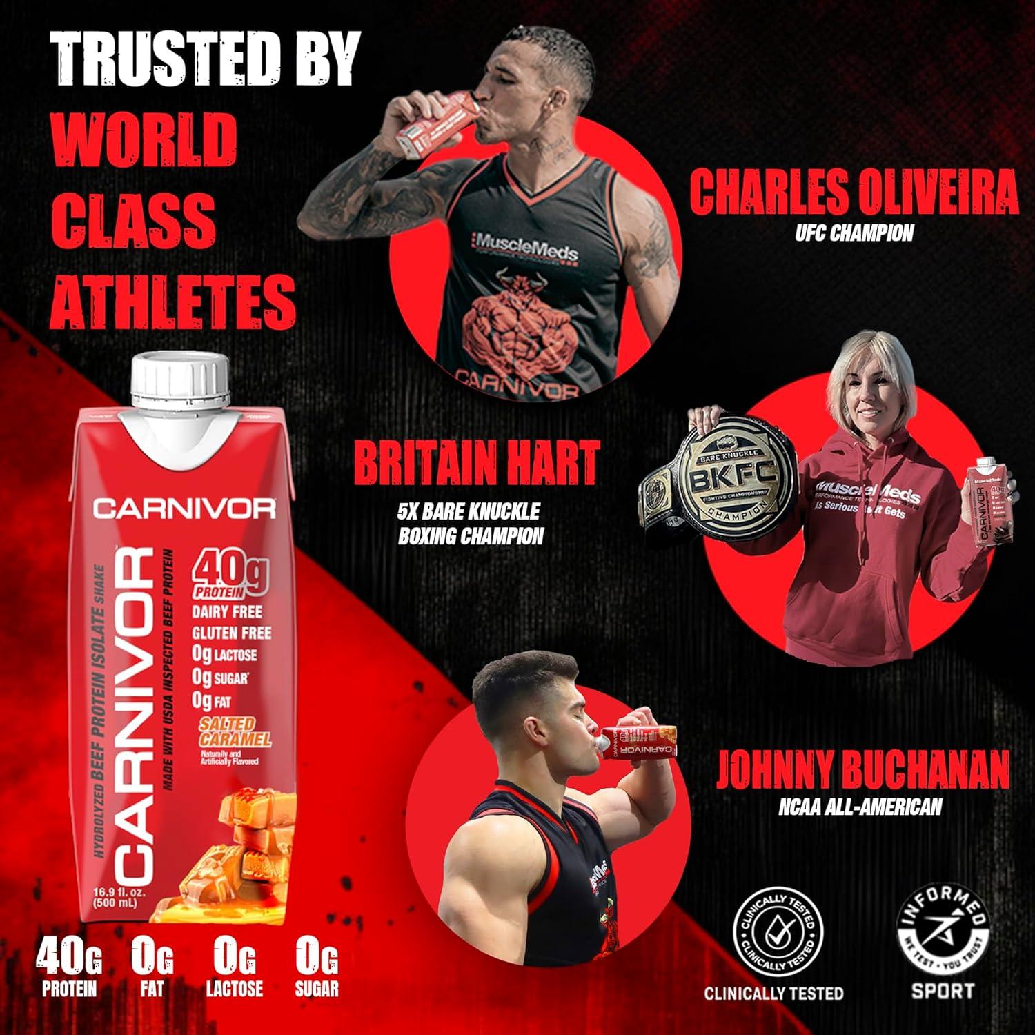 MuscleMeds Carnivor RTD Proteína Aislada Chocolate 500ml x12