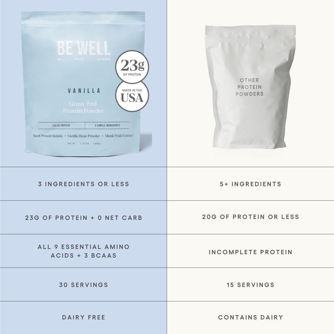 Proteína en Polvo de Carne de Res Be Well 849g Vainilla