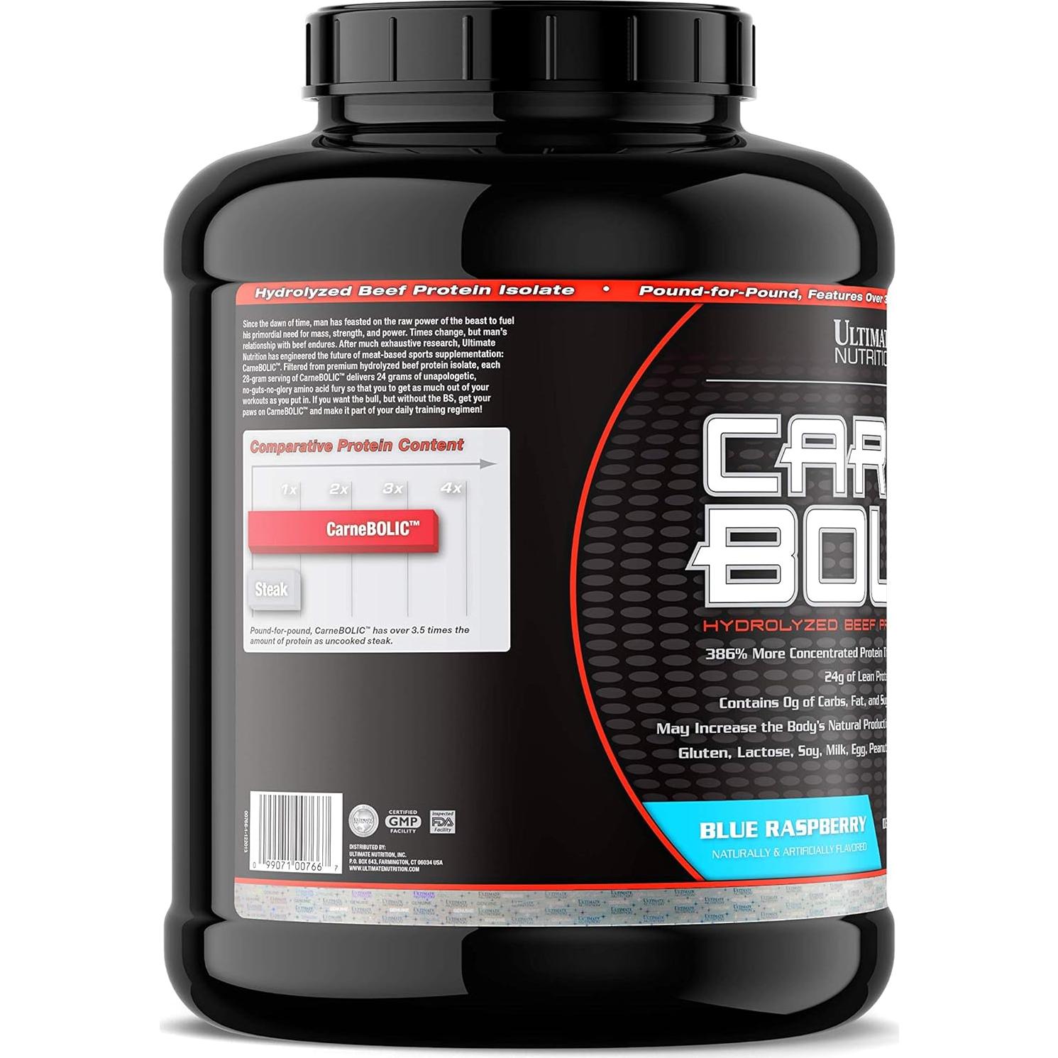 Ultimate Nutrition Carnebolic Proteína de Carne 1.68 kg Frambuesa Azul