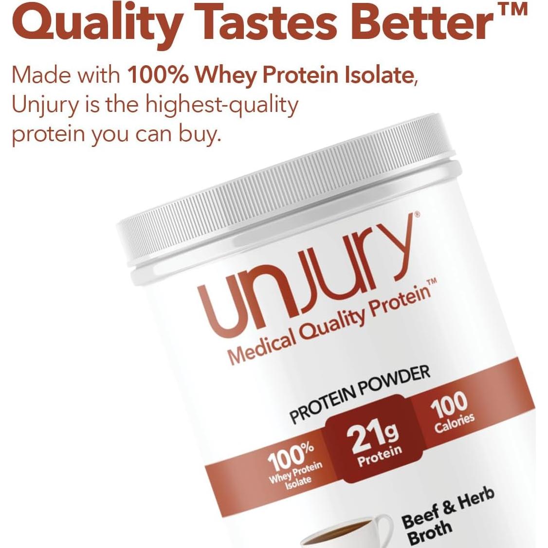 Polvo de Proteína Unjury Carne y Hierbas 420g | 21g Proteína