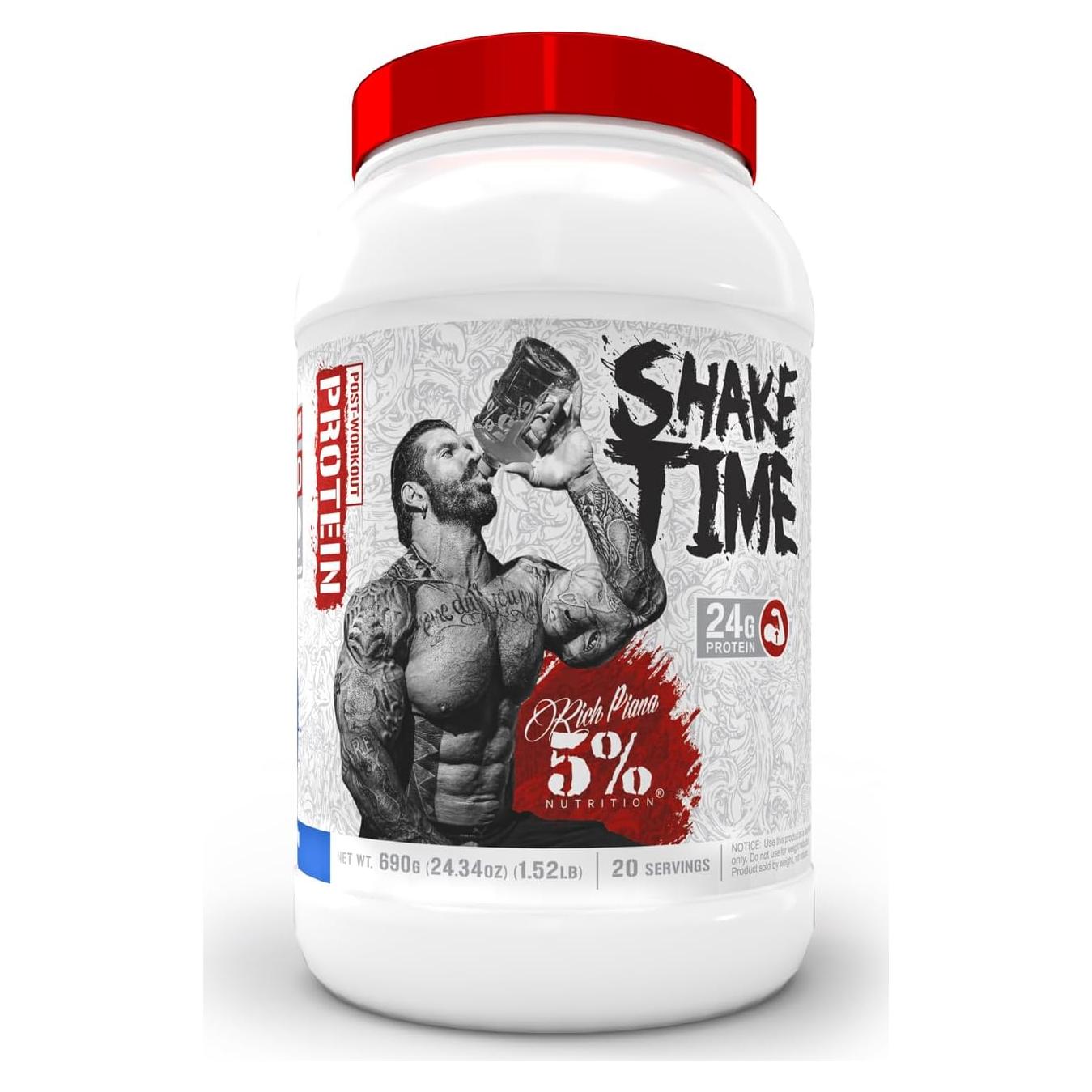 Bebida de Proteína 5% Nutrition Shake Time 24g Galletas y Crema
