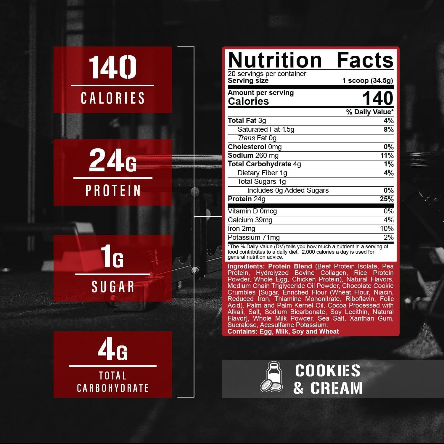 Bebida de Proteína 5% Nutrition Shake Time 24g Galletas y Crema