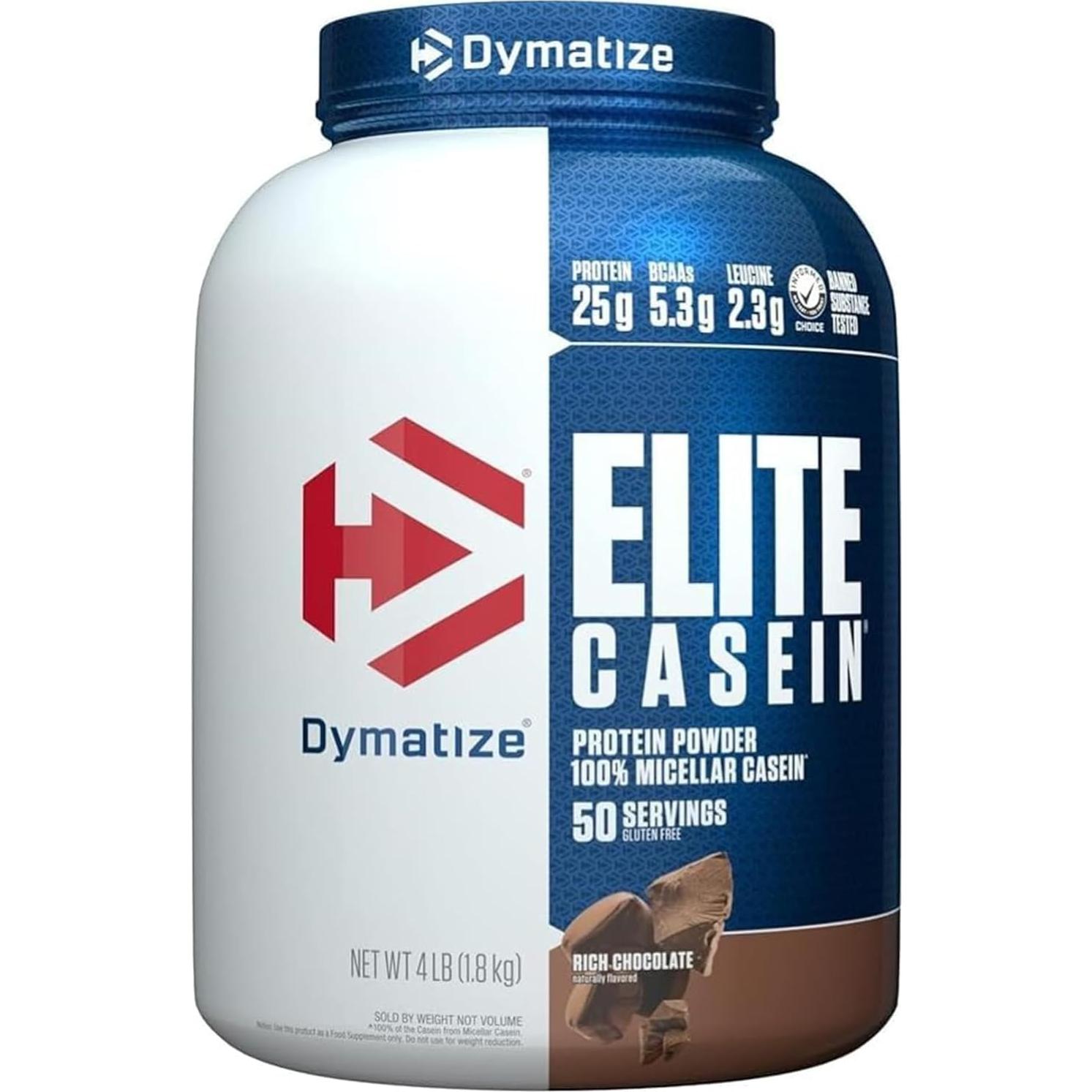 Proteína Caseína Dymatize Elite 1.81 kg Chocolate 25g