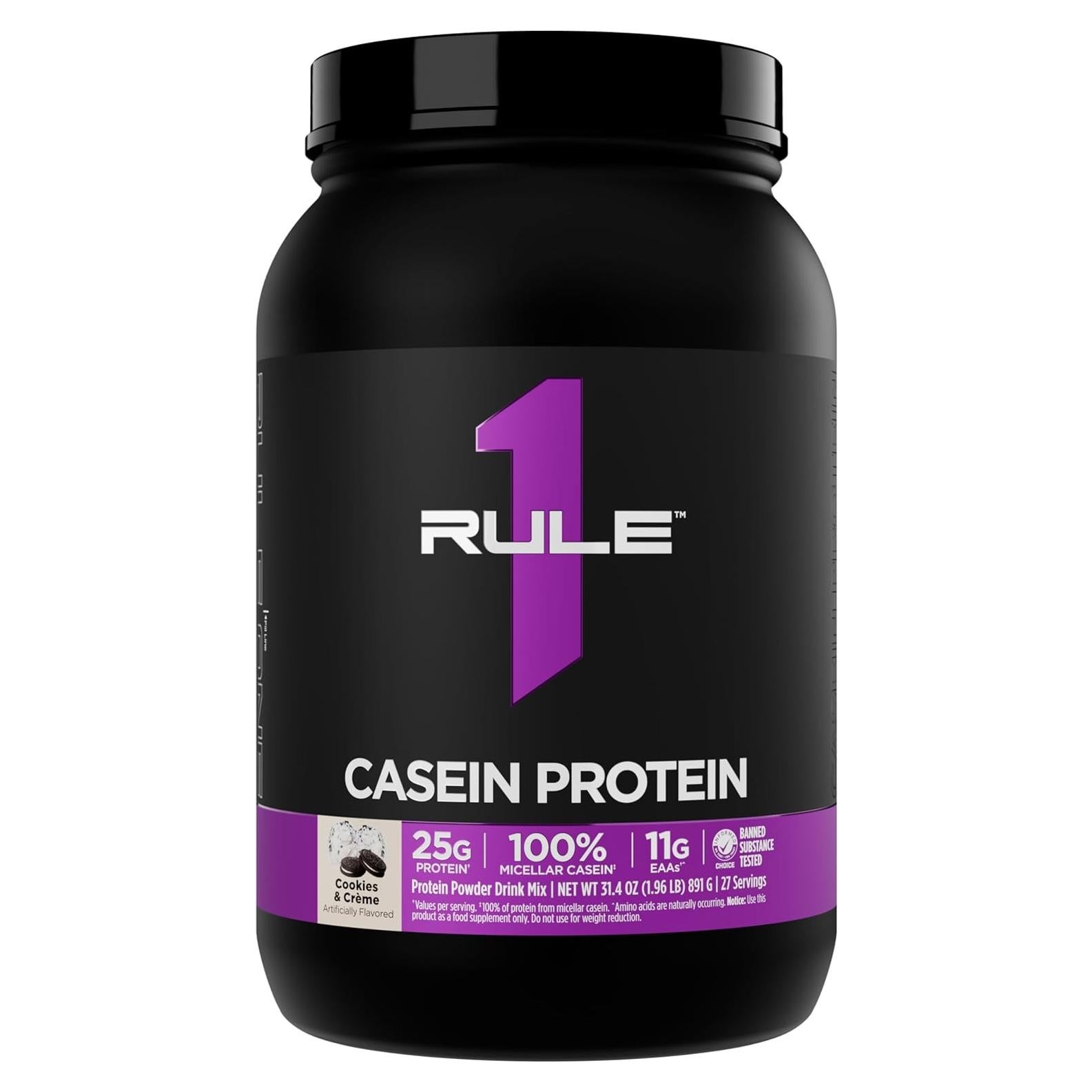 Proteína Caseína Regla 1 0.91kg Galletas y Crema 25g Proteína