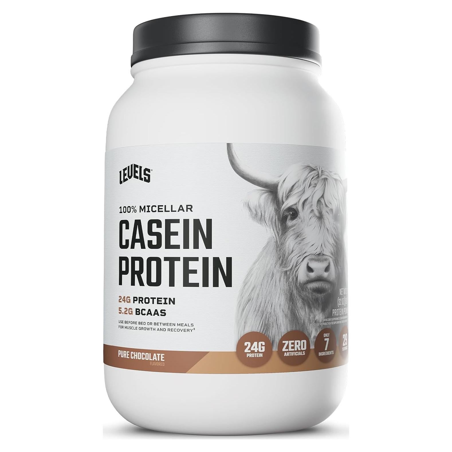 Proteína de Caseína Micelar Niveles 0.91kg Sabor Chocolate