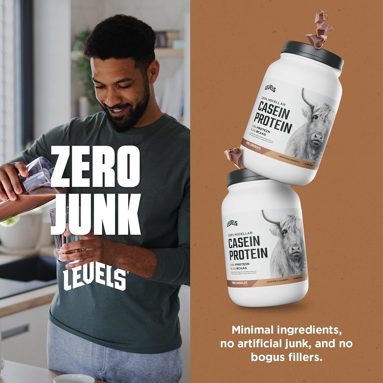 Proteína de Caseína Micelar Niveles 0.91kg Sabor Chocolate