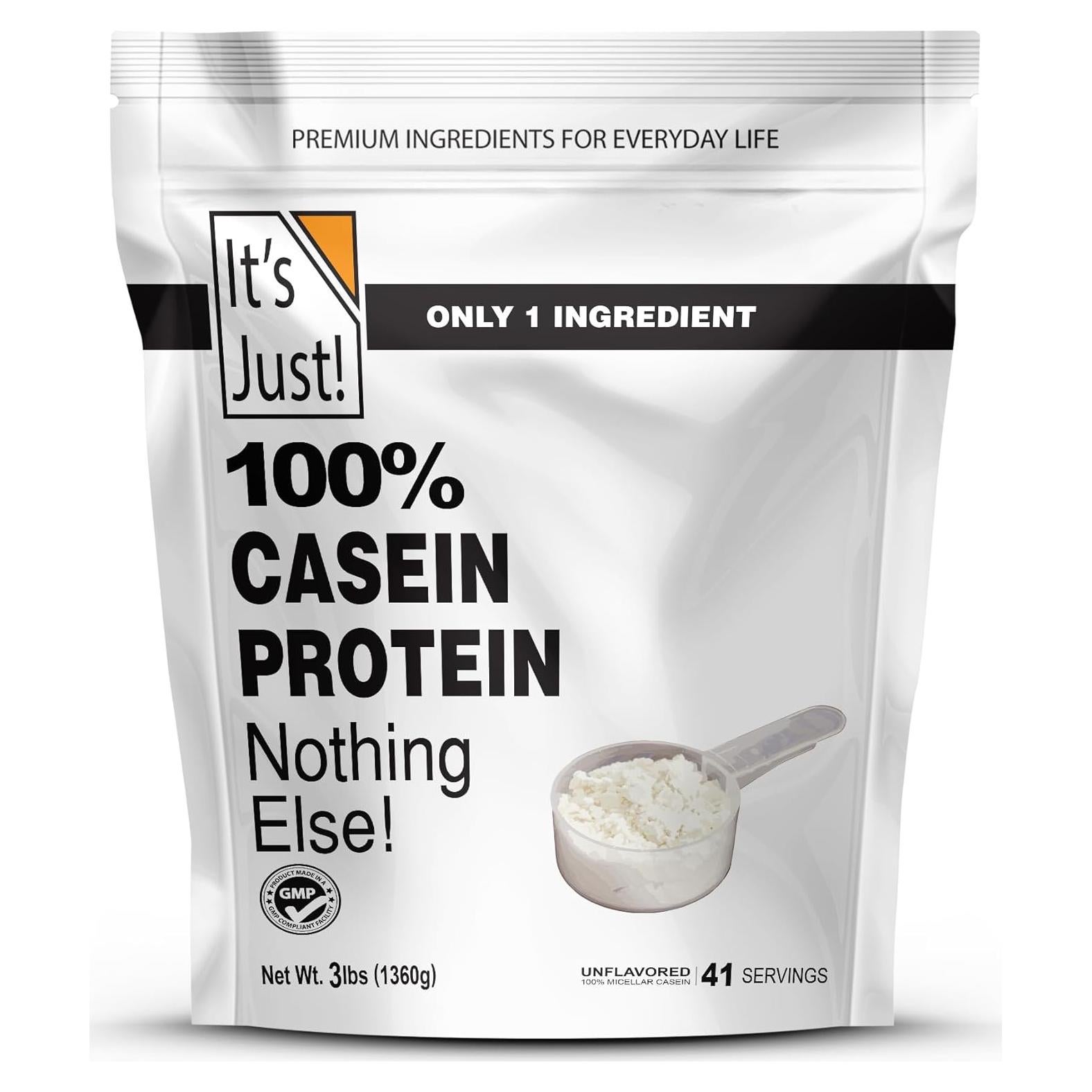 Polvo de Proteína de Caseína 100% Justo! 1.36kg Sin Sabor