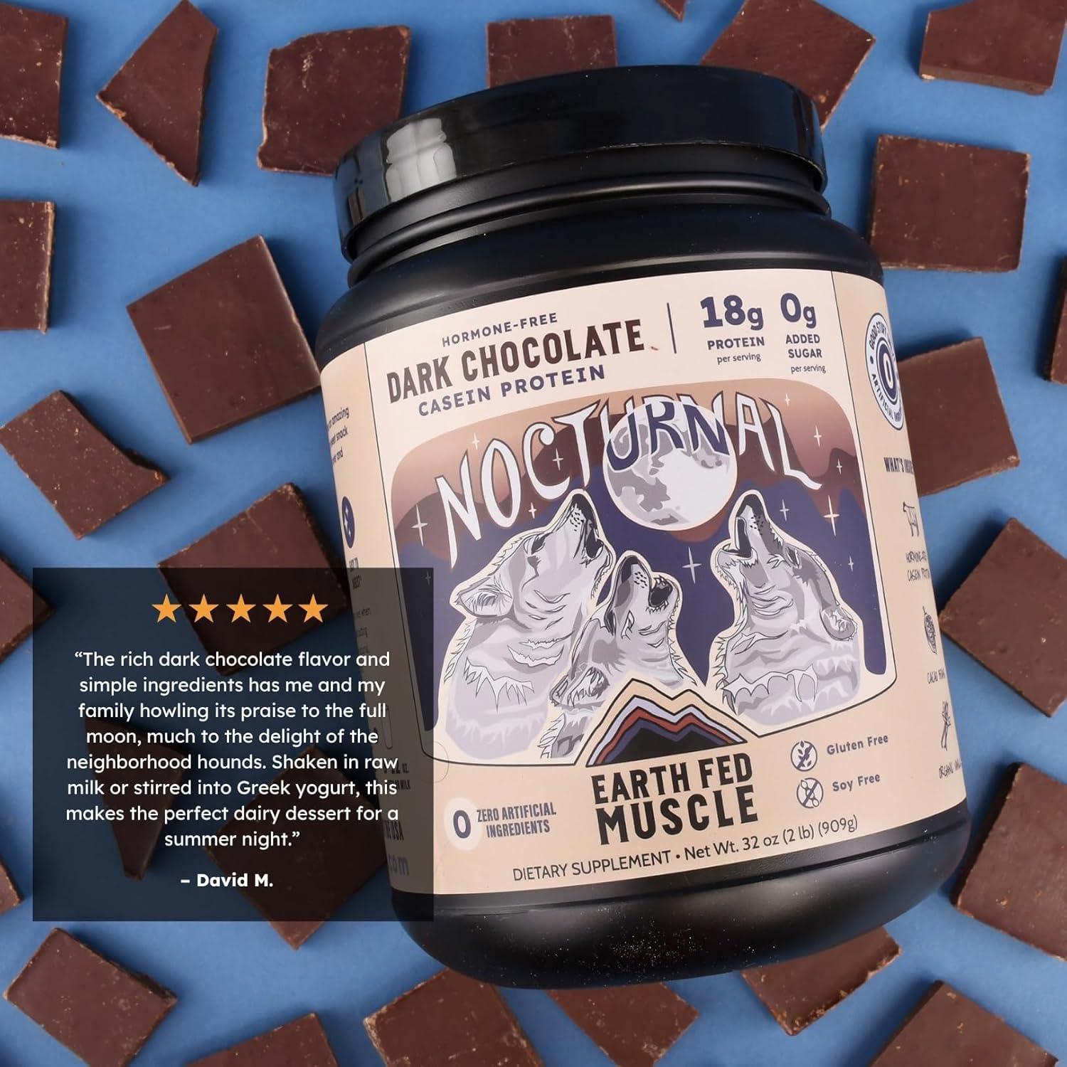 Polvo de Proteína de Caseína Nocturna Earth Fed Muscle 0.91kg