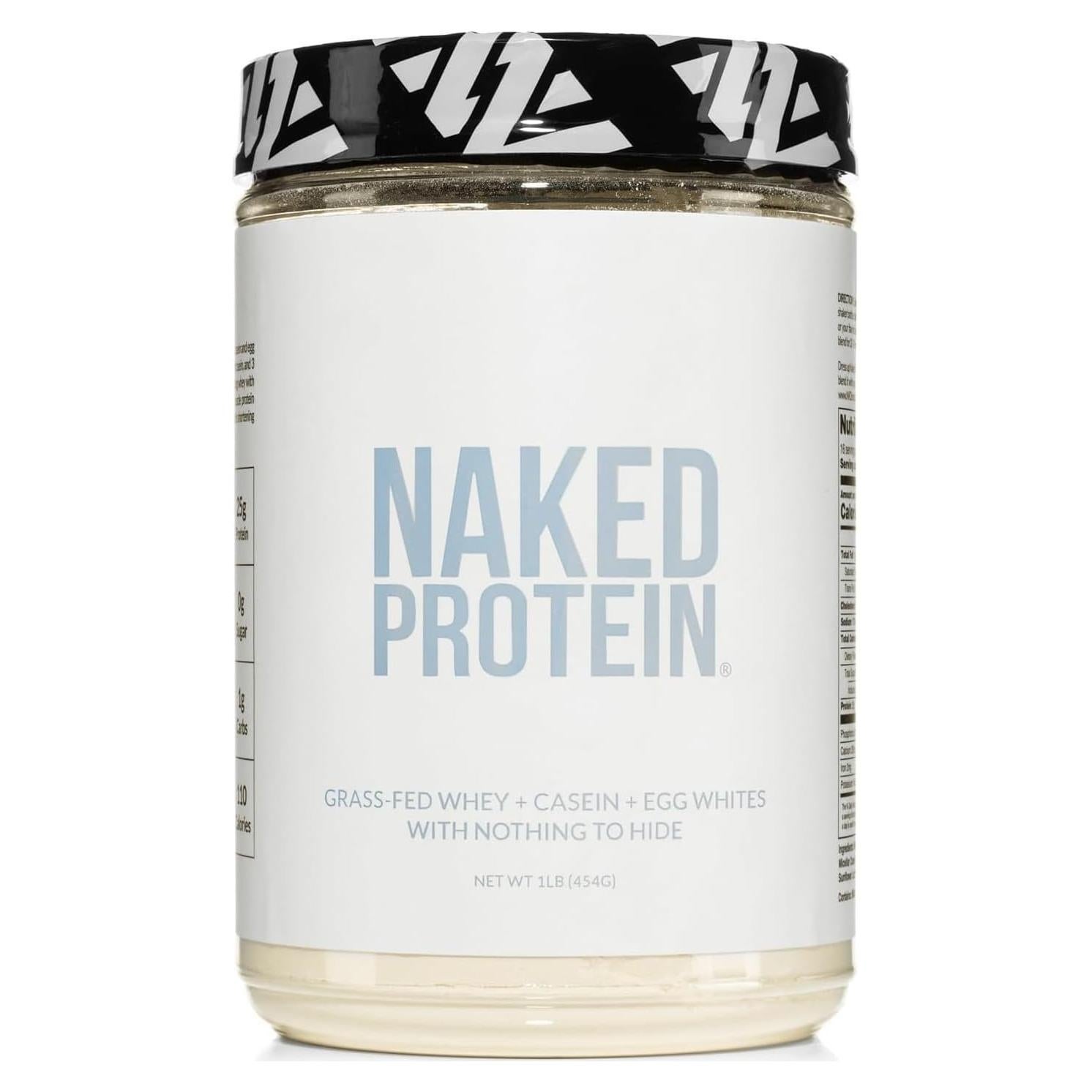 Mezcla de Proteína NAKED 0.45kg - Huevo, Suero y Caseína