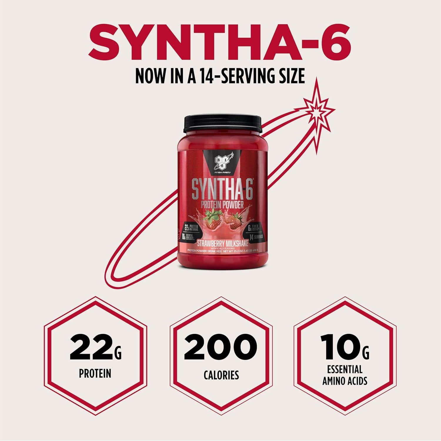 Proteína en Polvo BSN SYNTHA-6 0.66kg Sabor Fresa