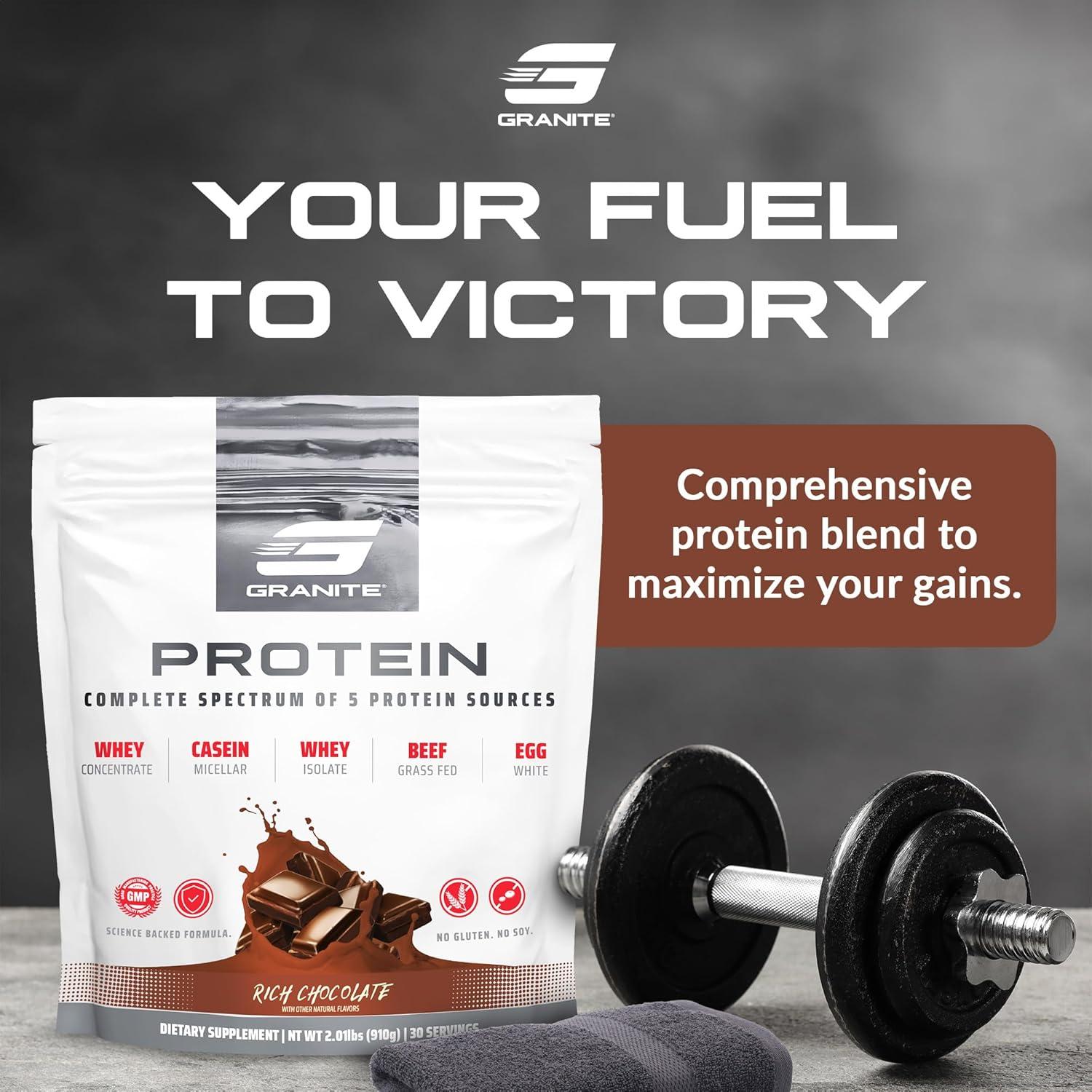 Polvo de Proteína Granite Nutrition - 5 Fuentes Premium - Chocolate