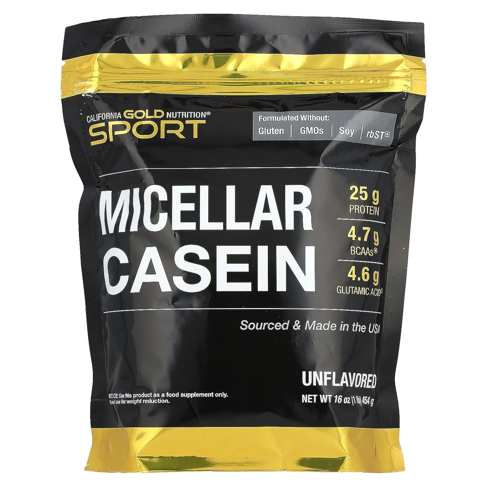 Caseína Micelar Sin Sabor California Gold Nutrition 454 g